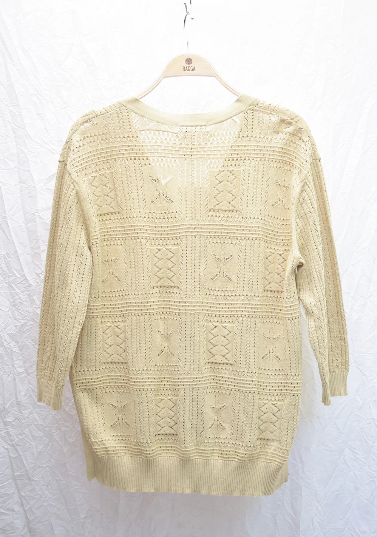 Sweater Tejido Con Diseño Geométrico