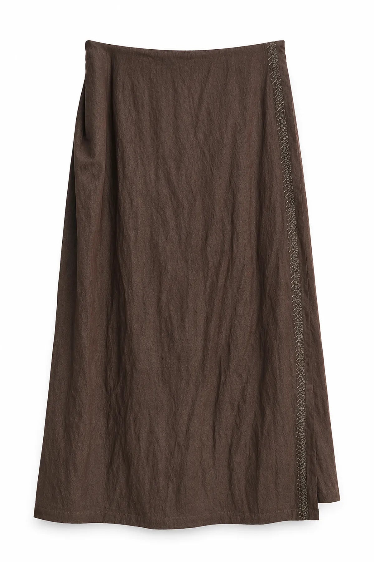 Falda Pantalon Tencel Corrugado