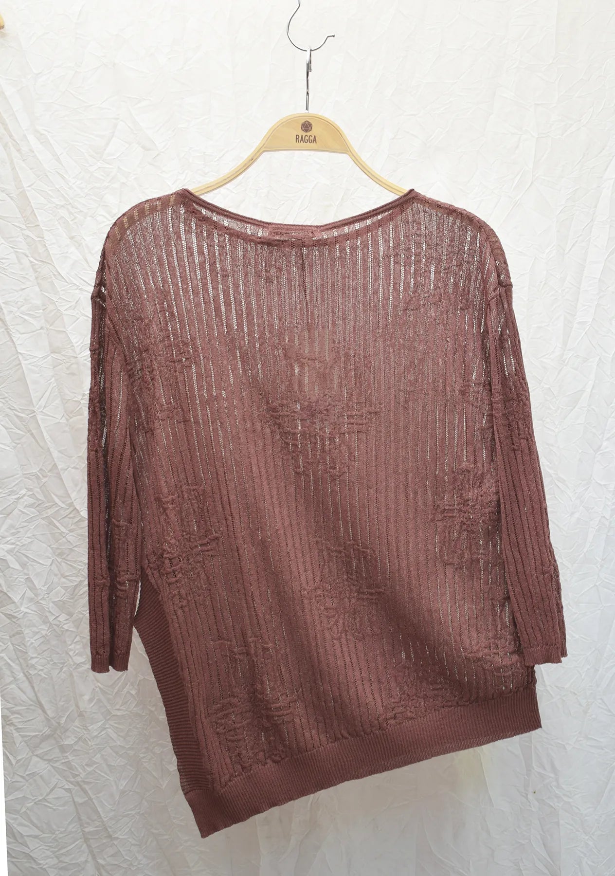 Polera Tejida Con Diseño Organico