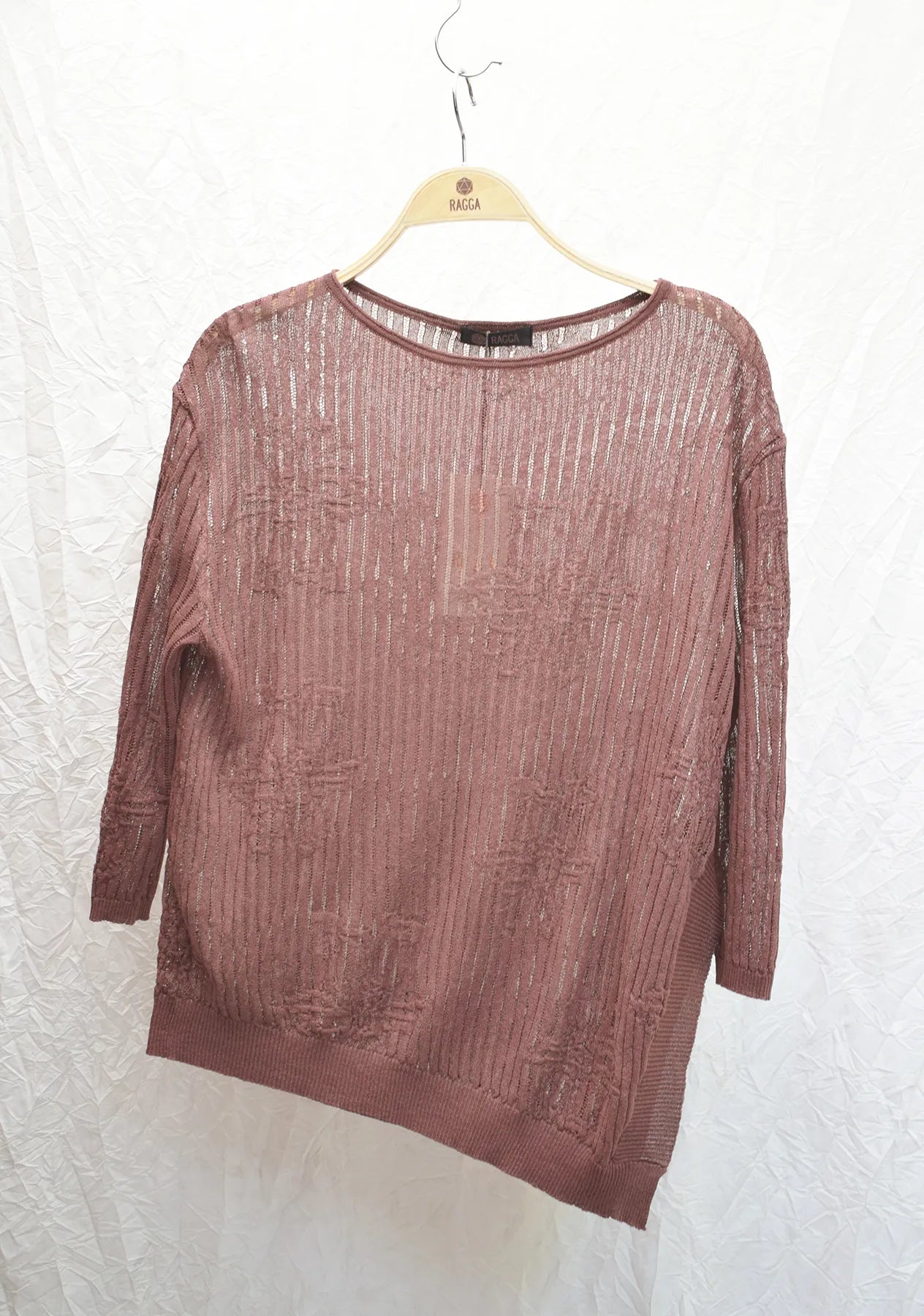 Polera Tejida Con Diseño Organico