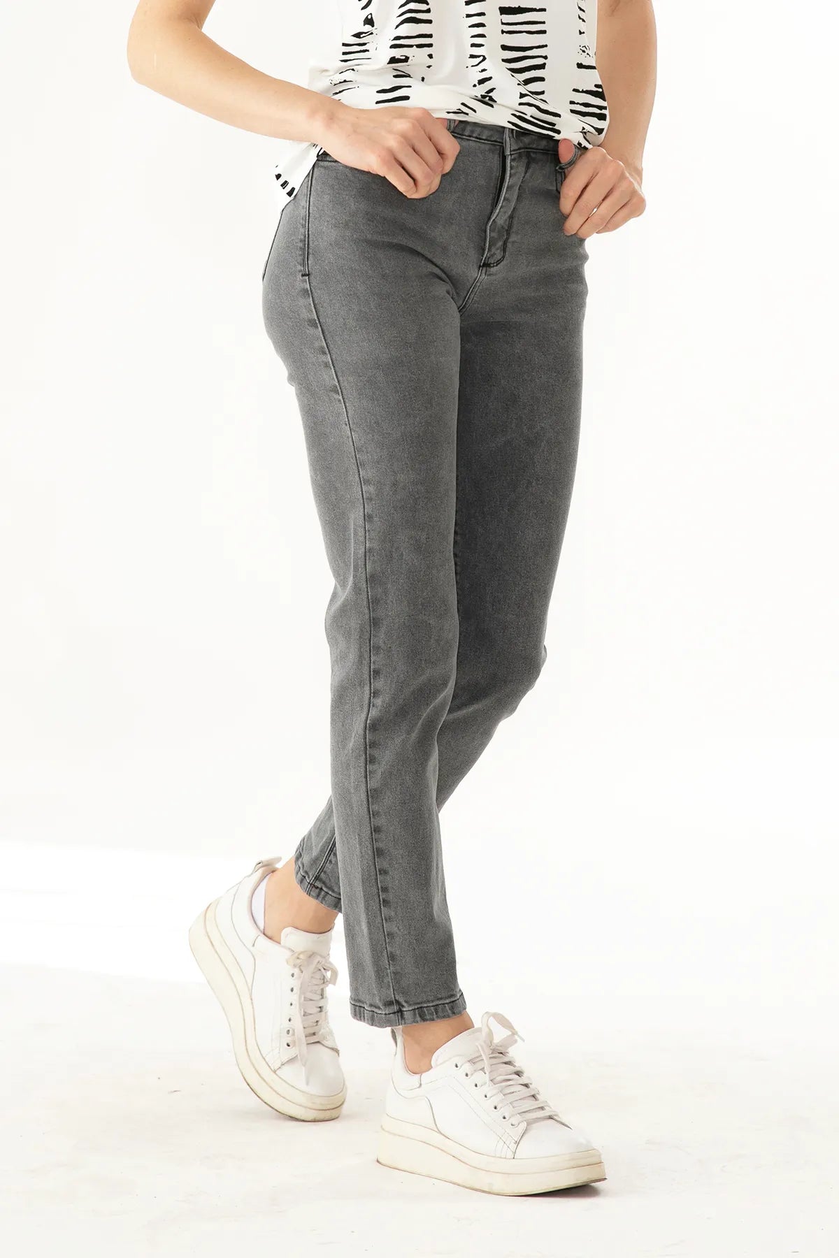 Jeans Denim Basic Exos Gris