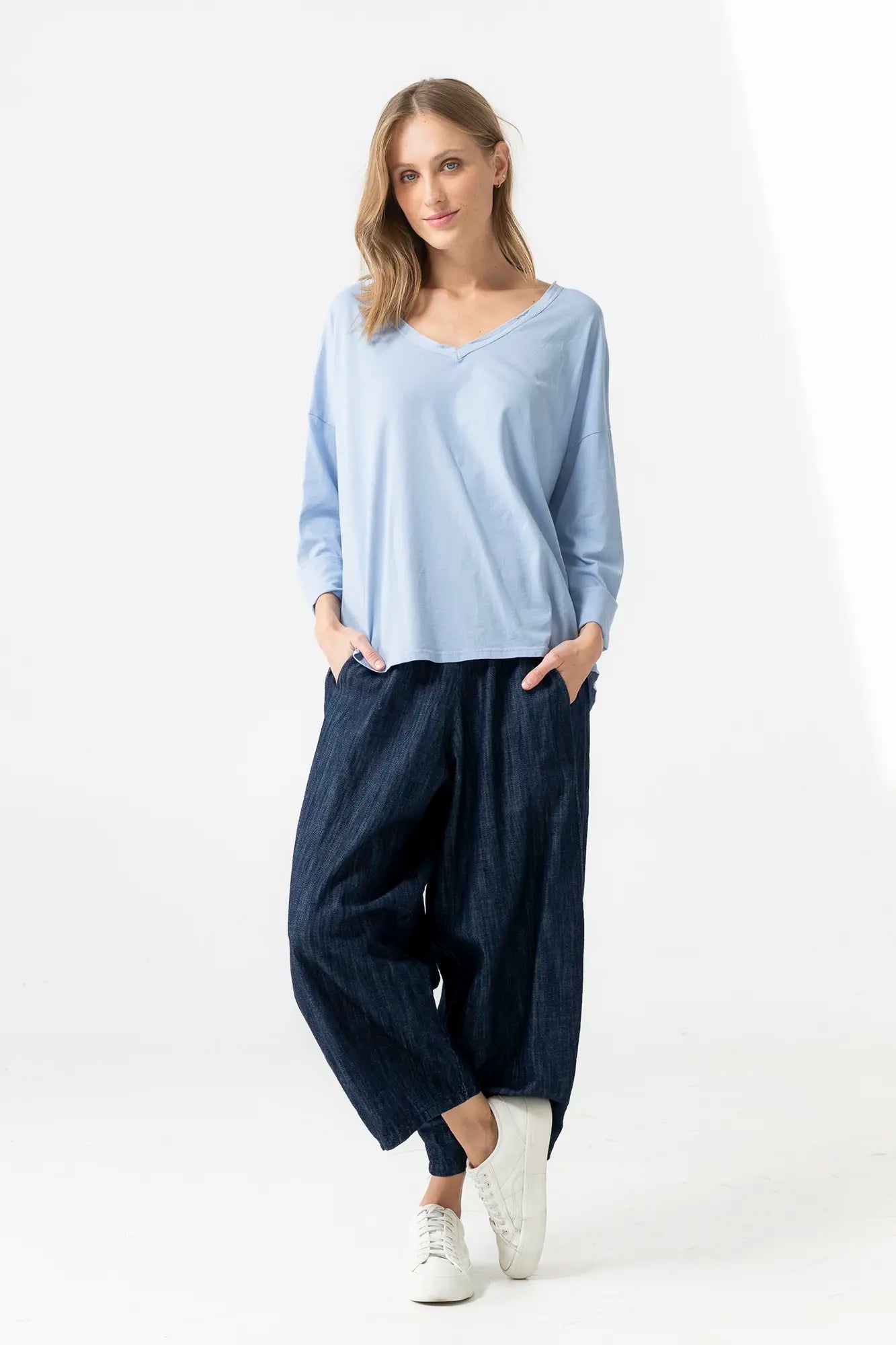 Polera básica mujer 100% algodón – RAGGA Chile