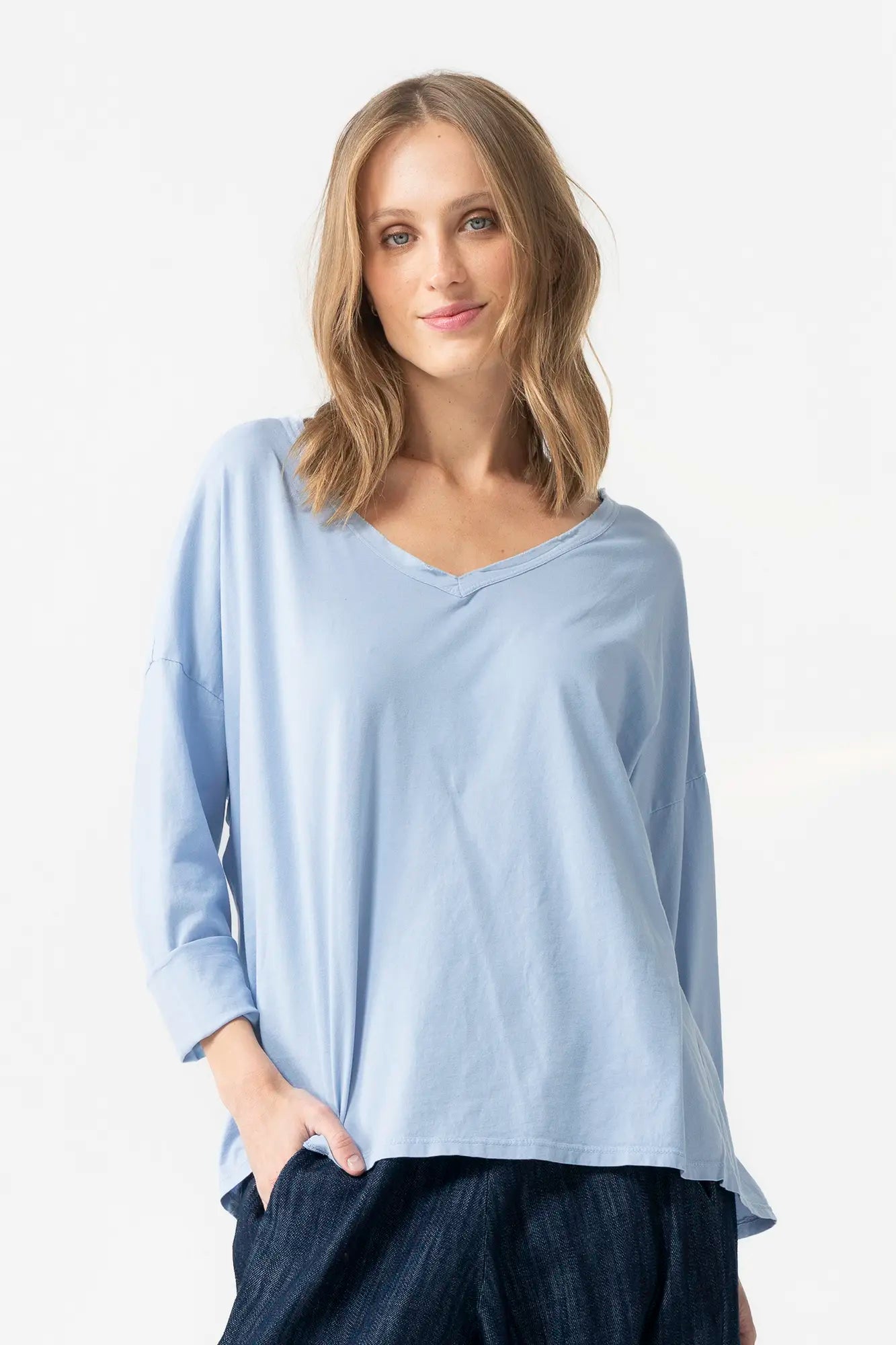 Polera básica mujer 100% algodón – RAGGA Chile