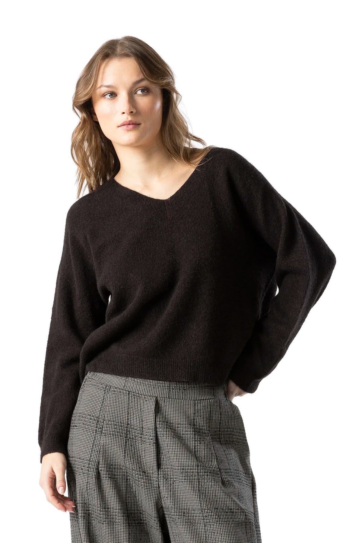 RAGGA_Sweater_Masi_Viscosa_negro_Mujer_Frente