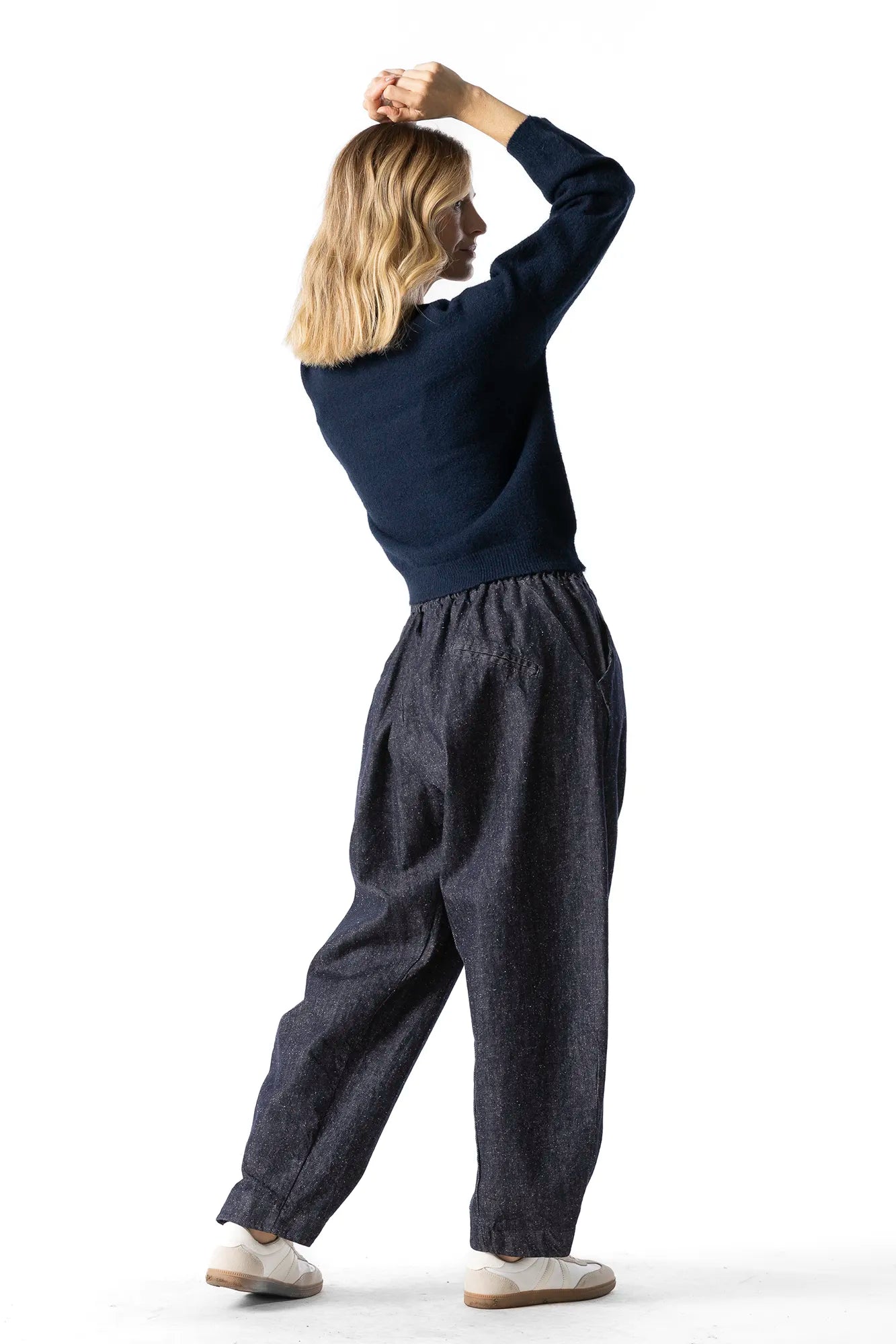 RAGGA_Sweater_Masi_Viscosa_azul_marino_Mujer_espalda