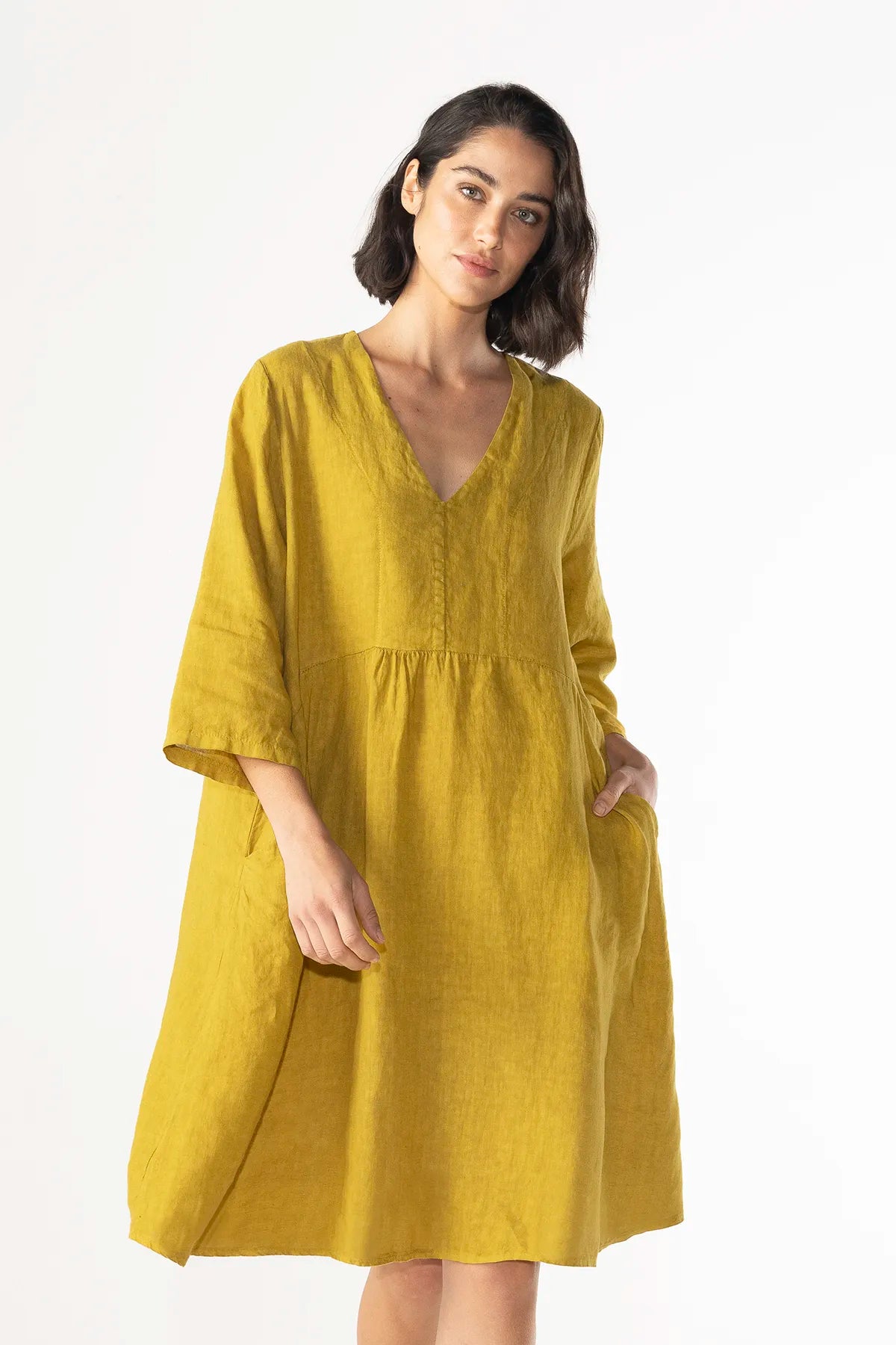 Vestido Leonardo Lino