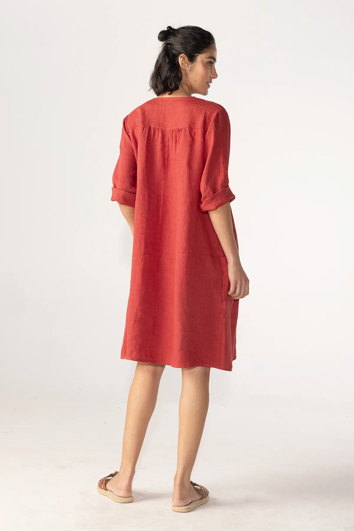 Vestido Leonardo Lino