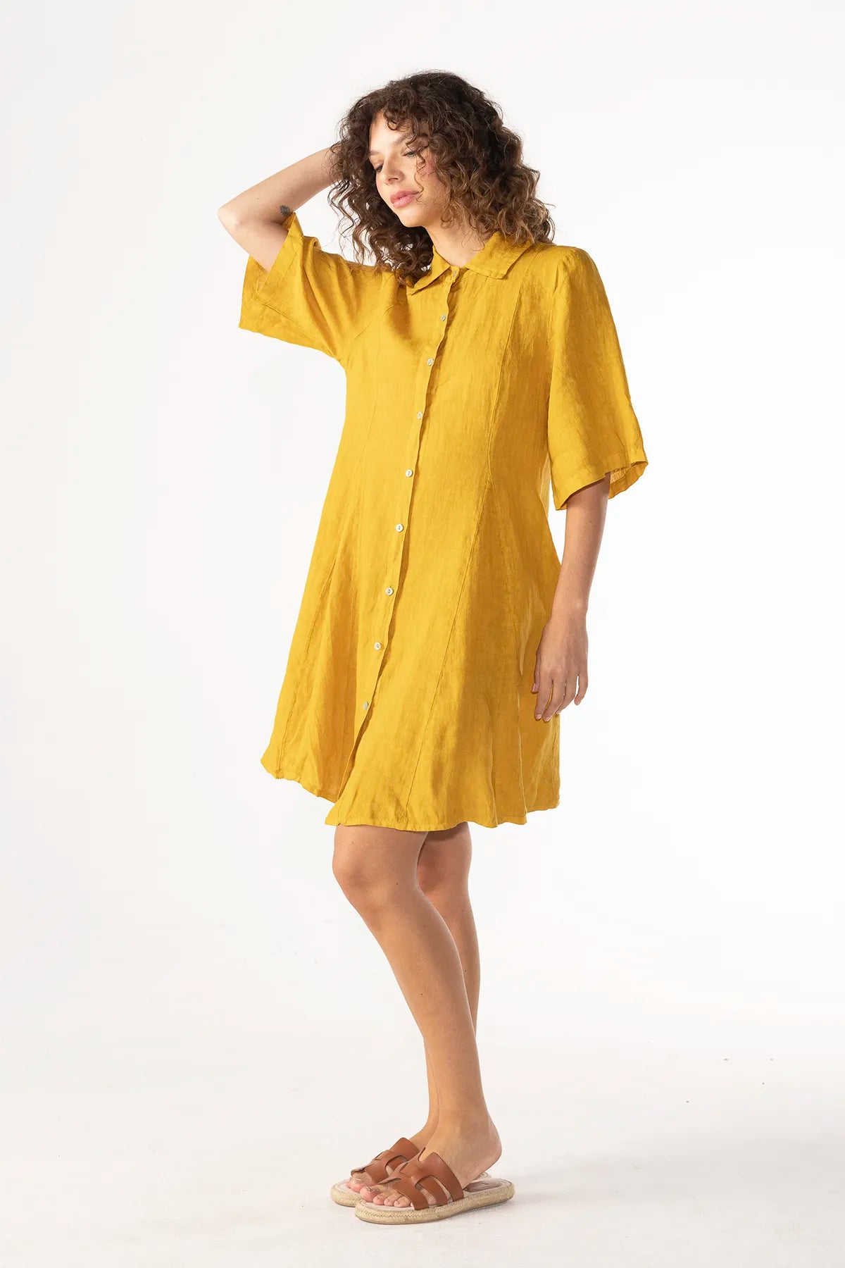 Vestido Neftali Lino