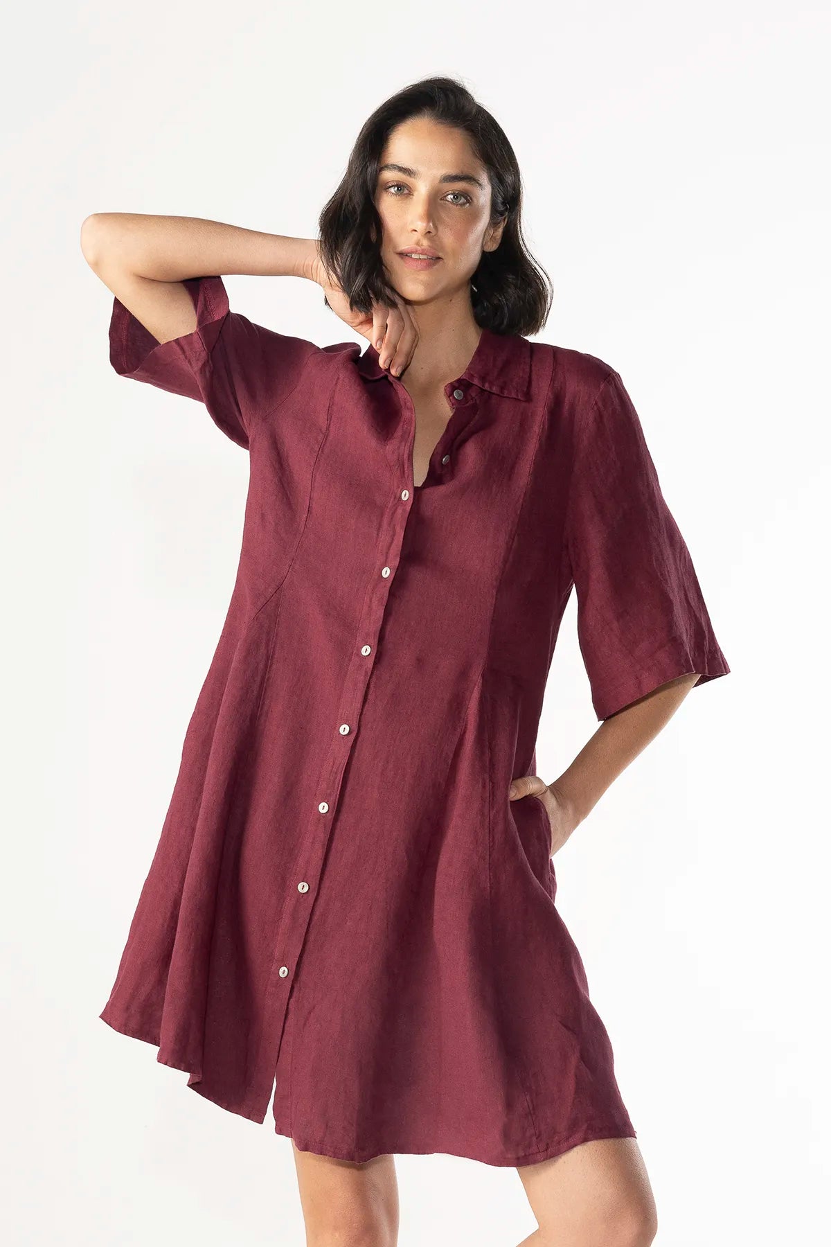 Vestido Neftali Lino