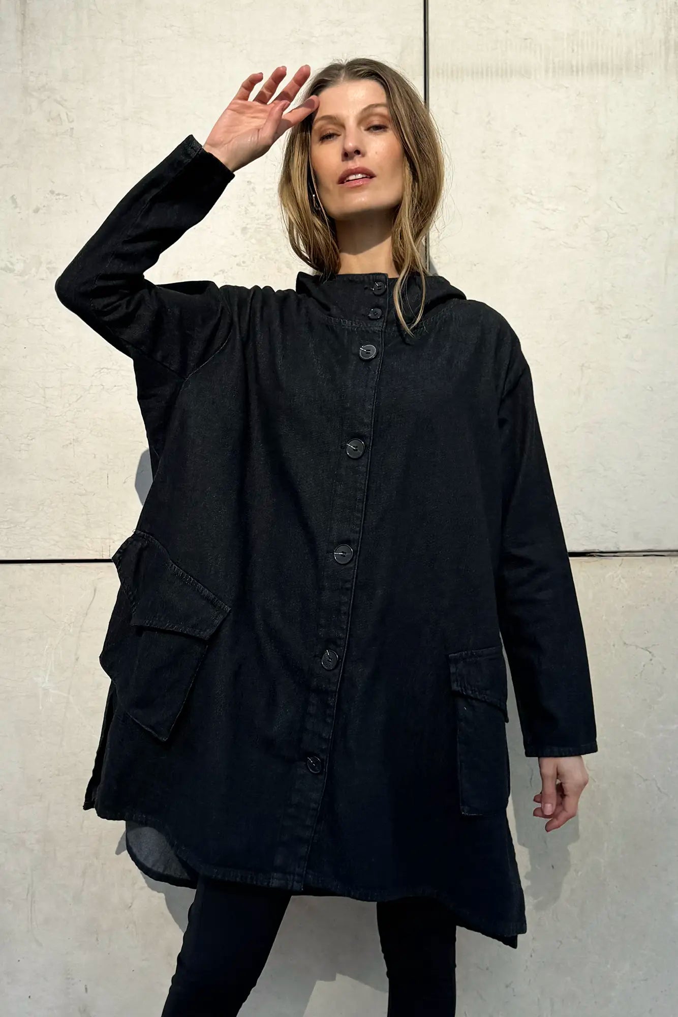 Chaqueton Nalca Black Denim