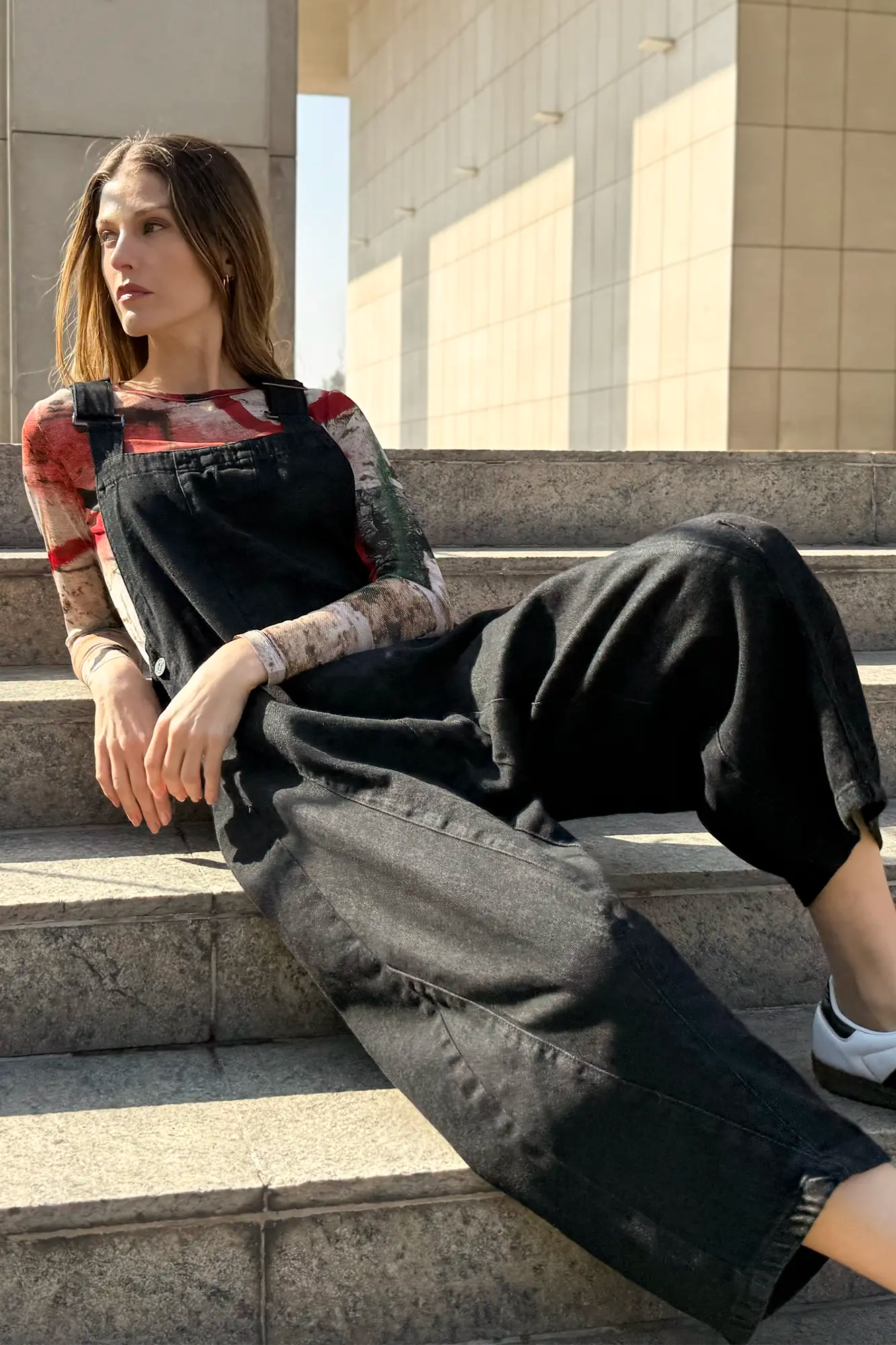 Jardinera Kika Black Denim