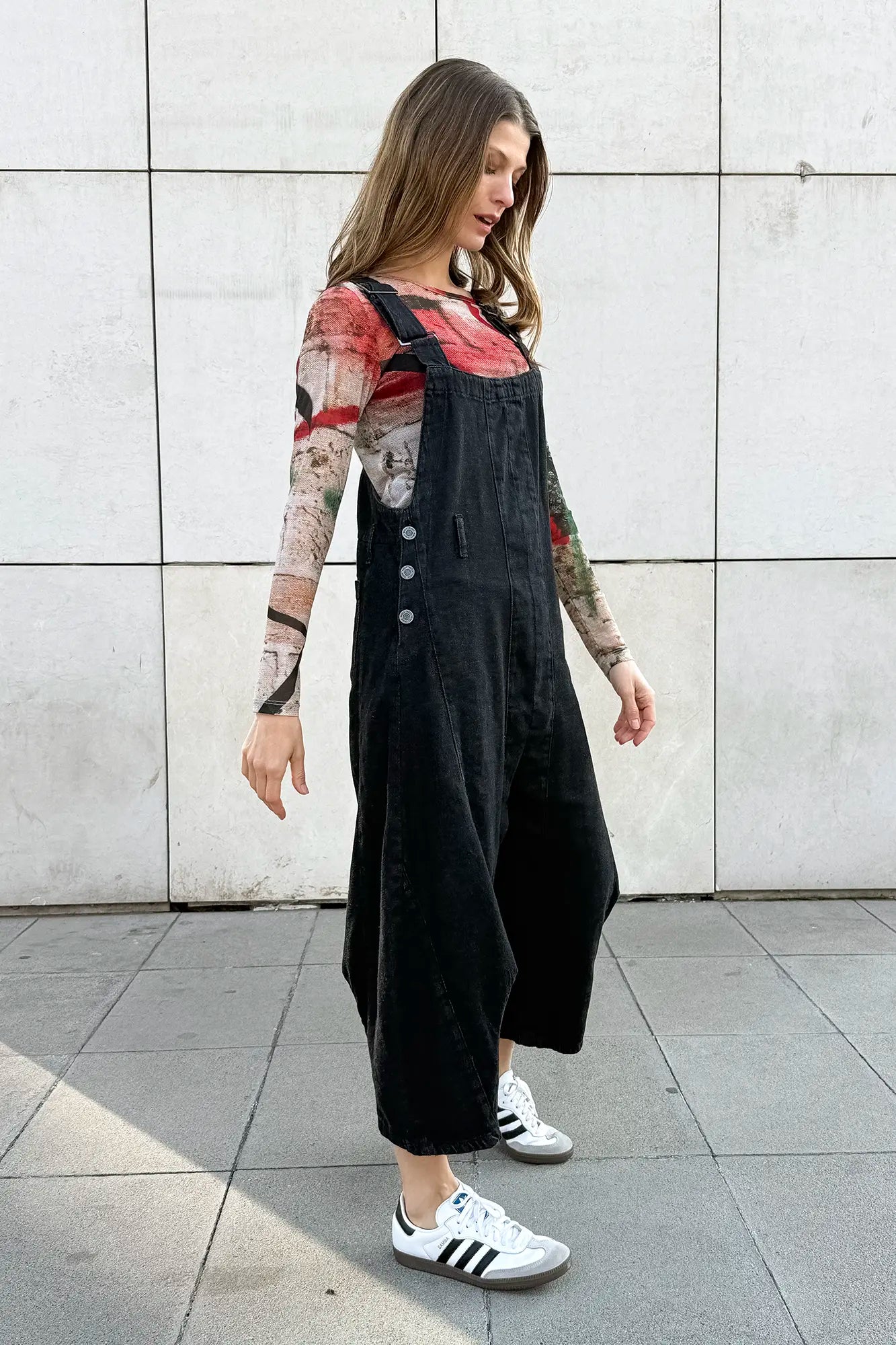 Jardinera Kika Black Denim