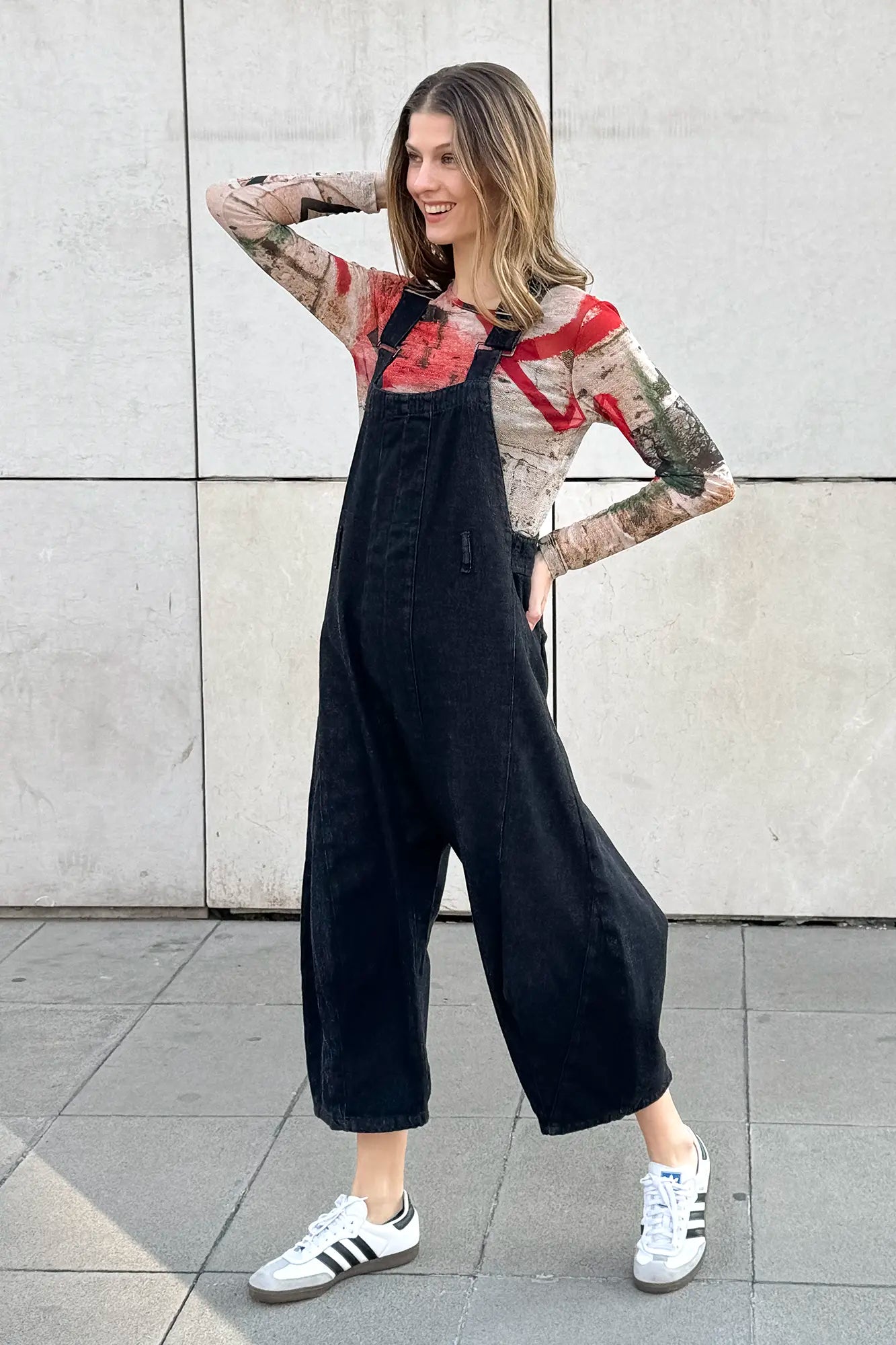 Jardinera Kika Black Denim