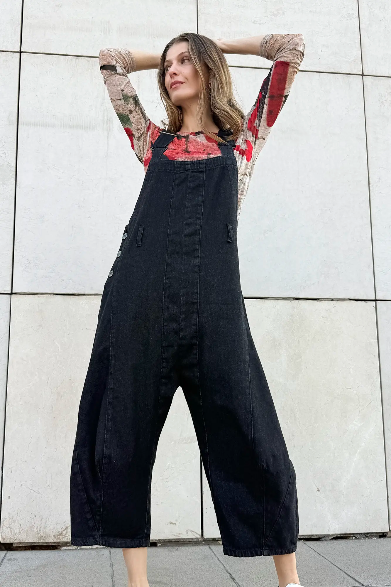 Jardinera Kika Black Denim
