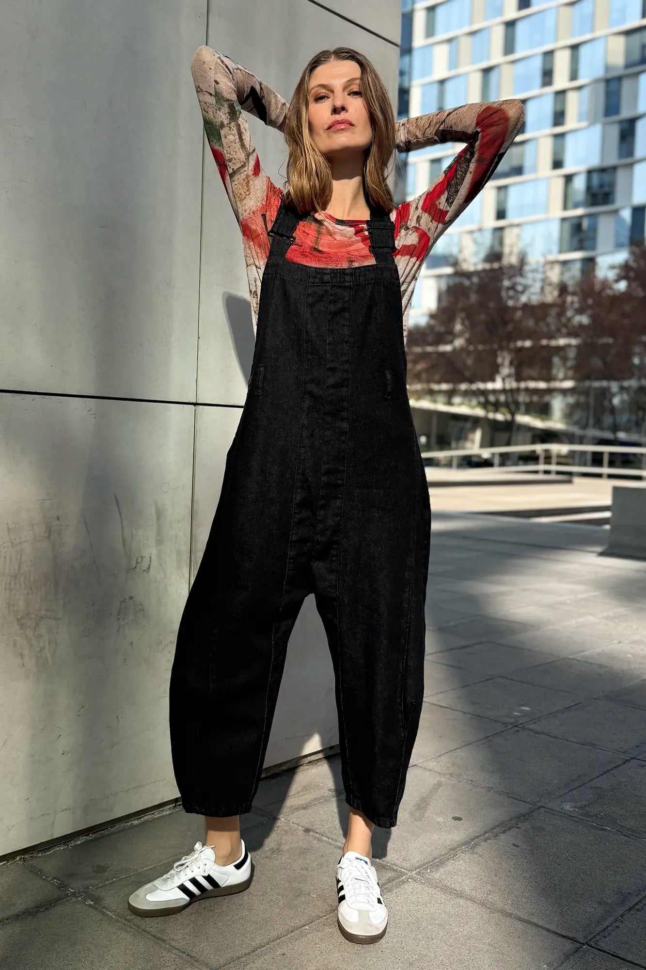 Jardinera Kika Black Denim