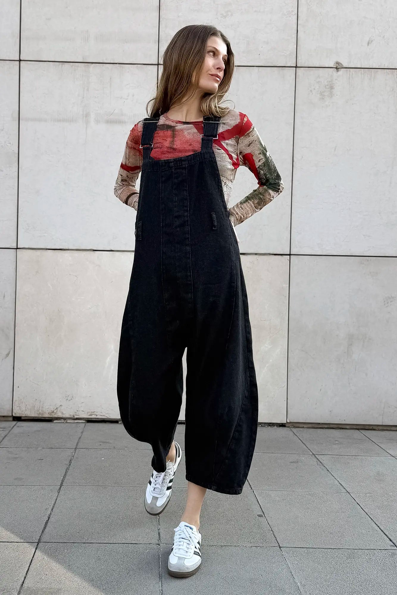 Jardinera Kika Black Denim