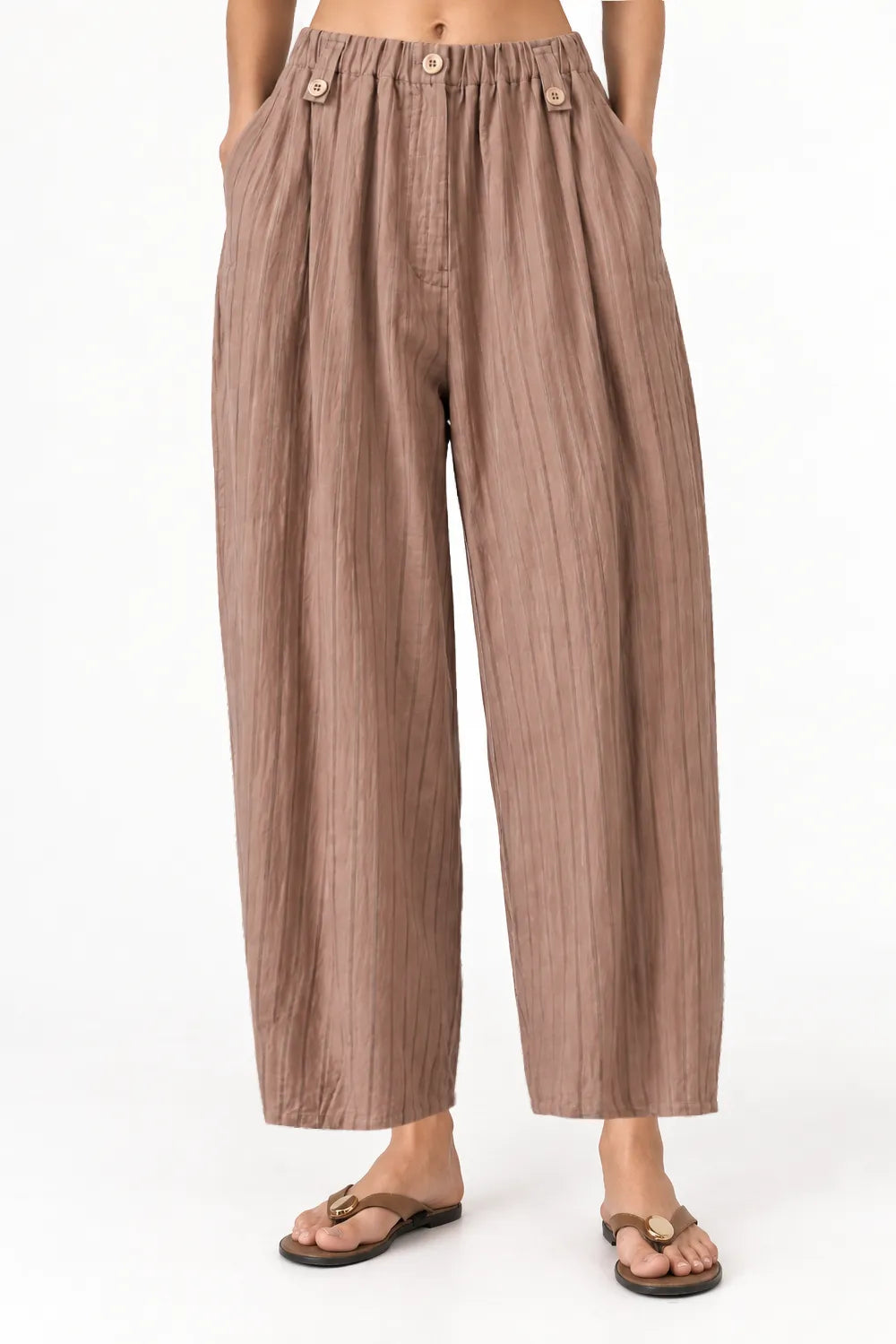 Ragga Pantalón Tencel Lineal Damasco