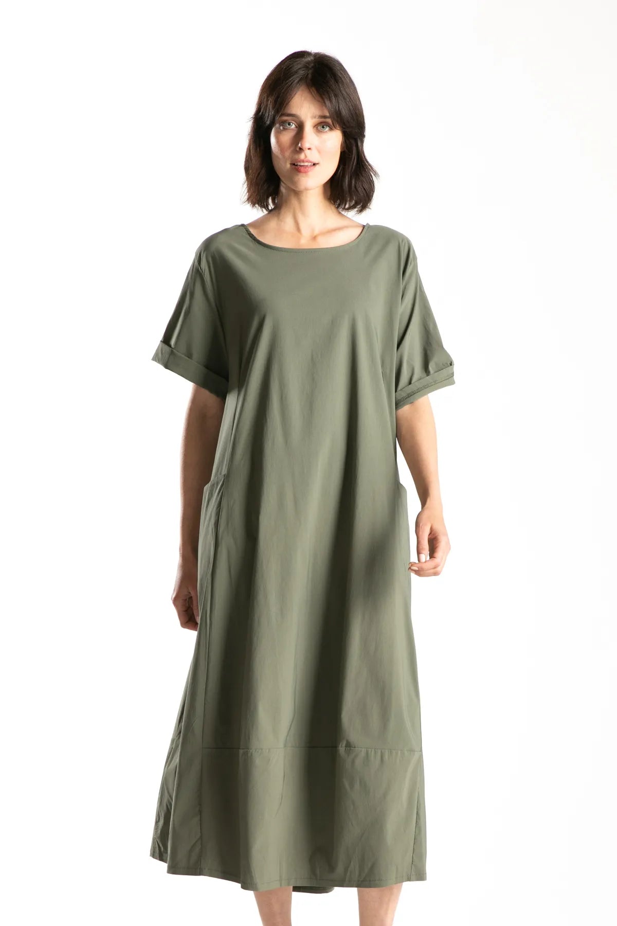 Ragga Vestido Milo Verde Musgo frente