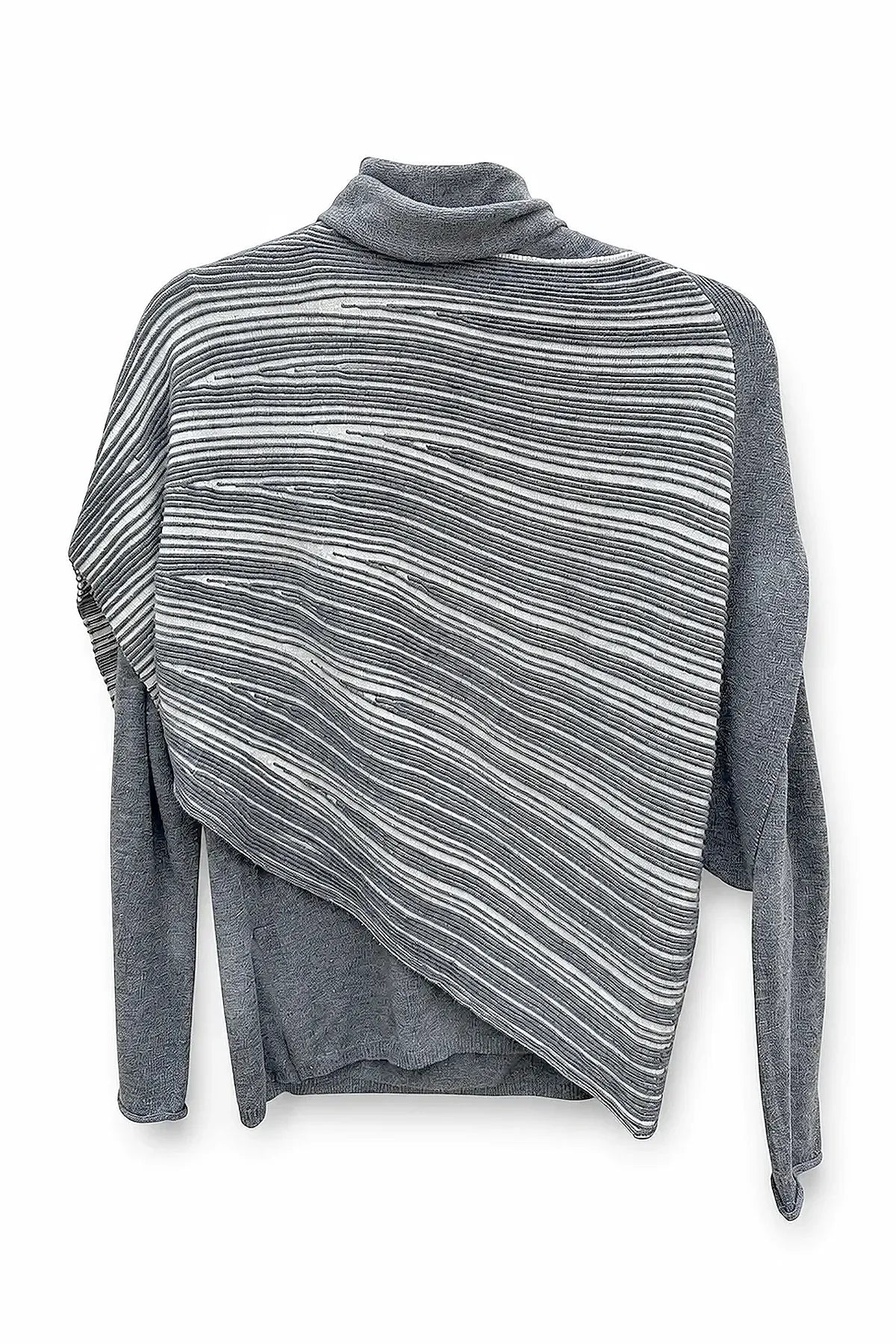 Sweater Set Diagonal Gris