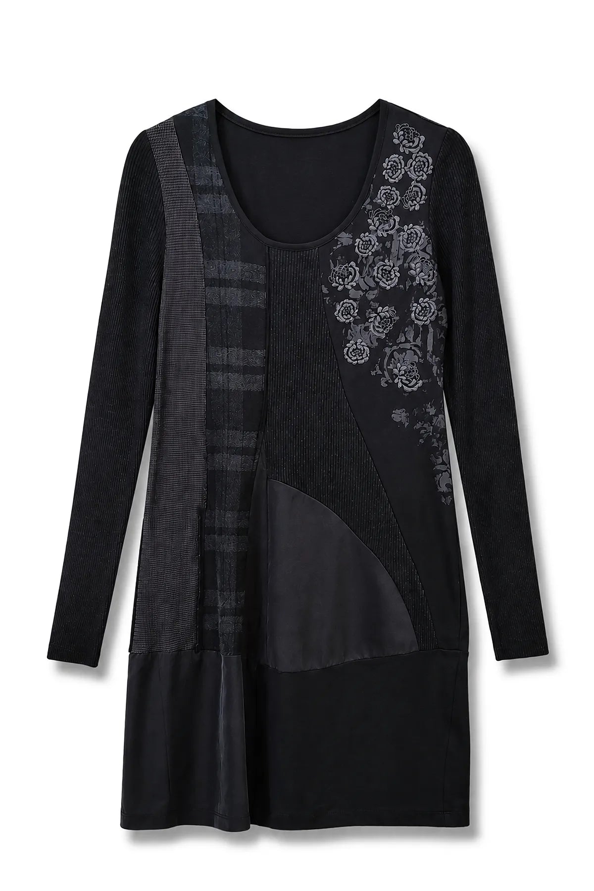 Vestido Patch Tartan Bordados