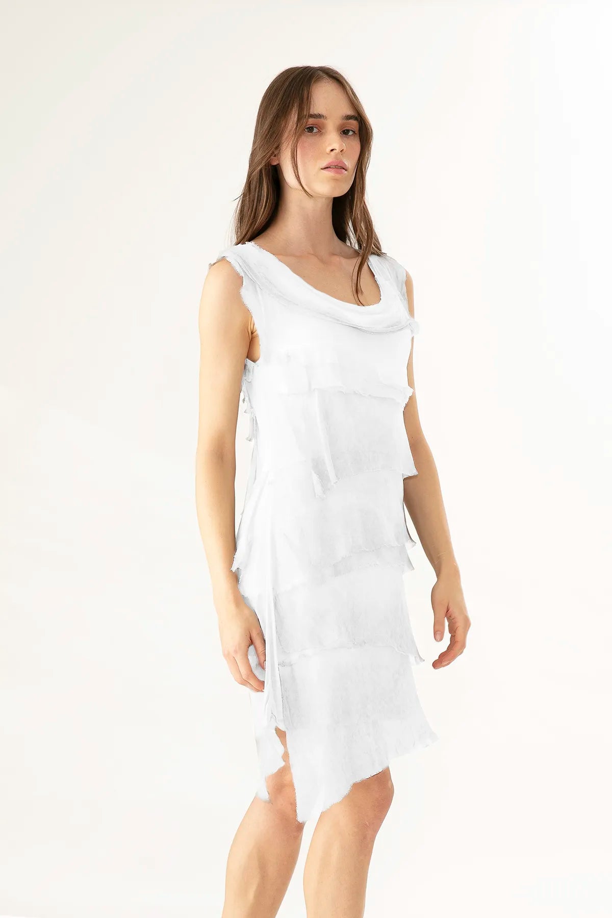 Vestido Elvia Seda de RAGGA color blanco