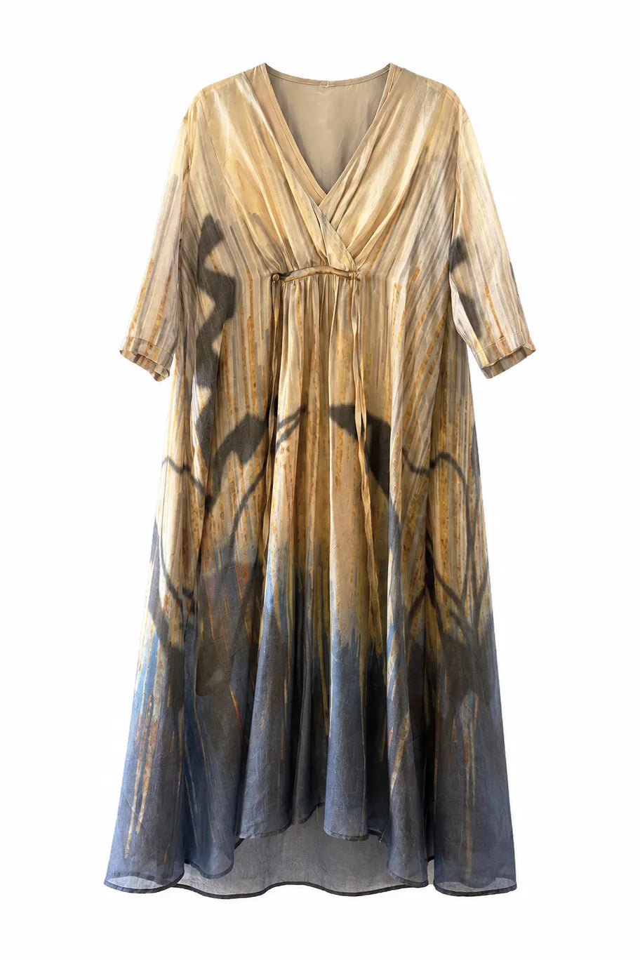 Vestido Viscosa Acuarela Ragga frente