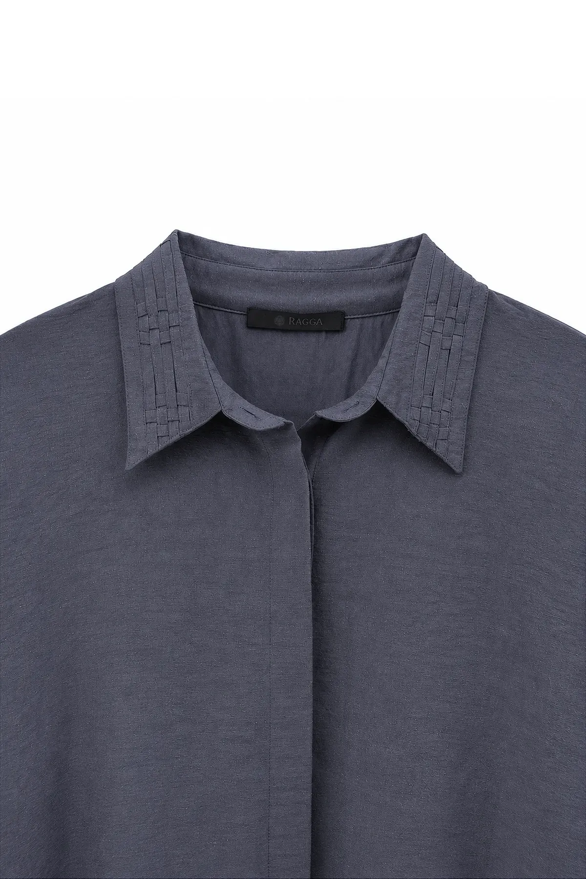 Blusa Tencel Cuello Entrelazado