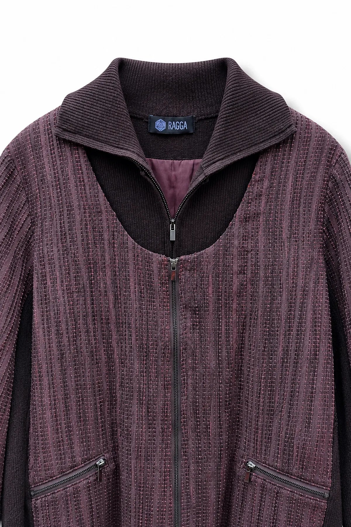 Chaqueta Tencel Relieve y Rib