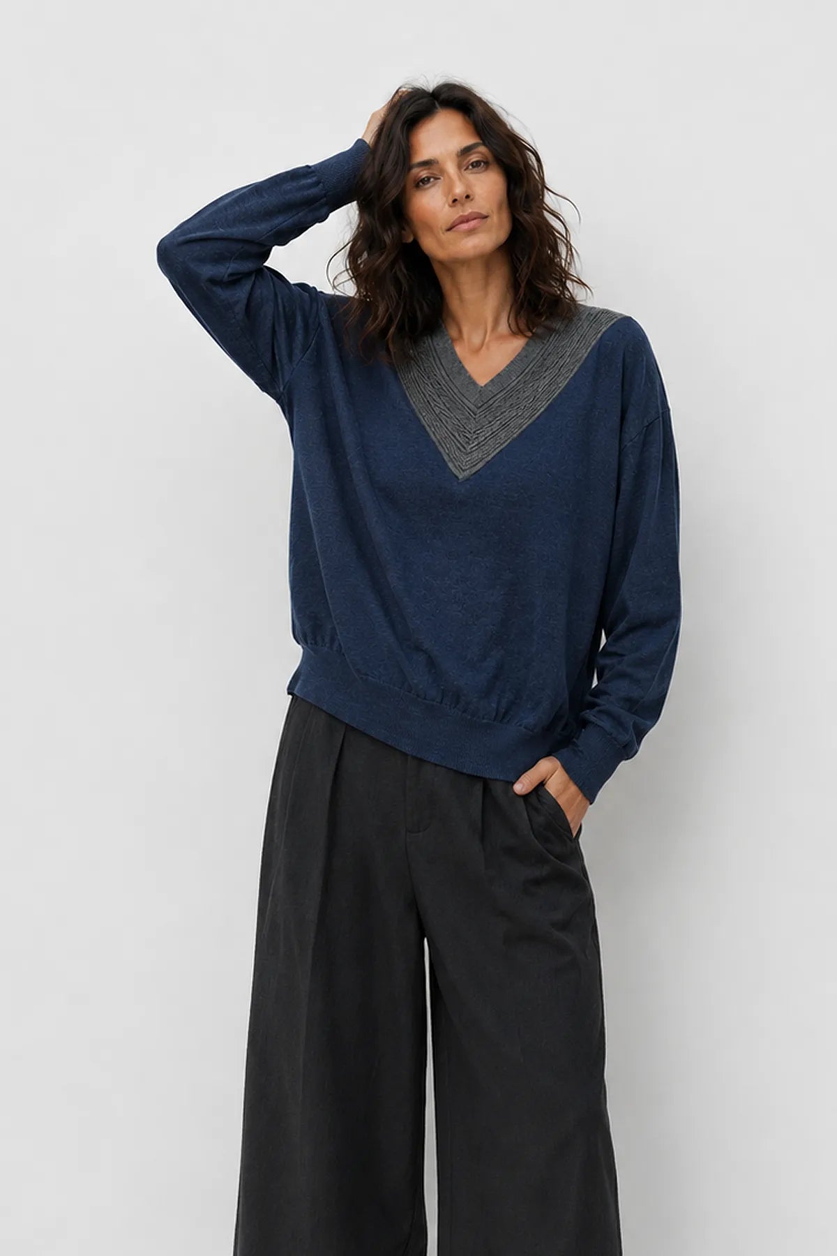 Sweater Cuello Trenzado