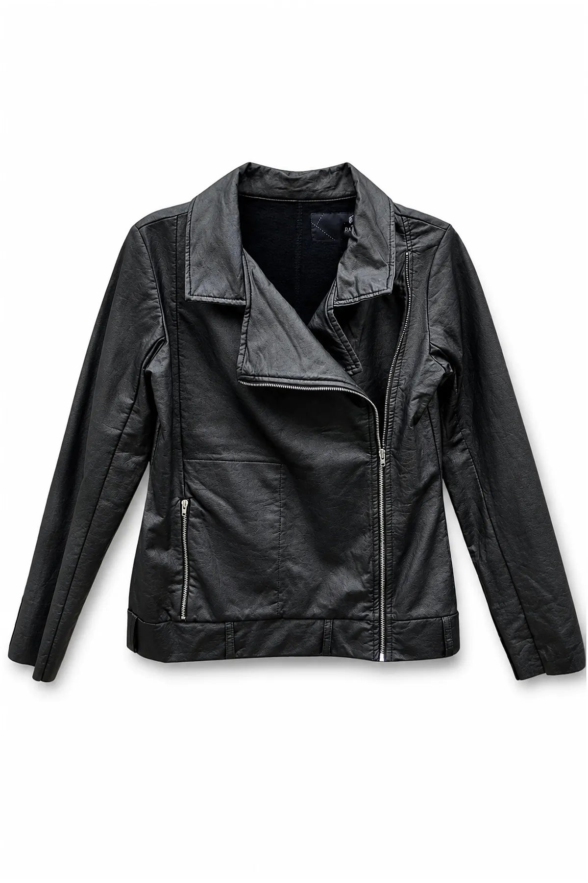 Chaqueta Biker Negro Plata