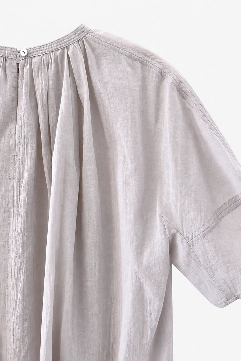 Blusa Algodon Fruncida Escote