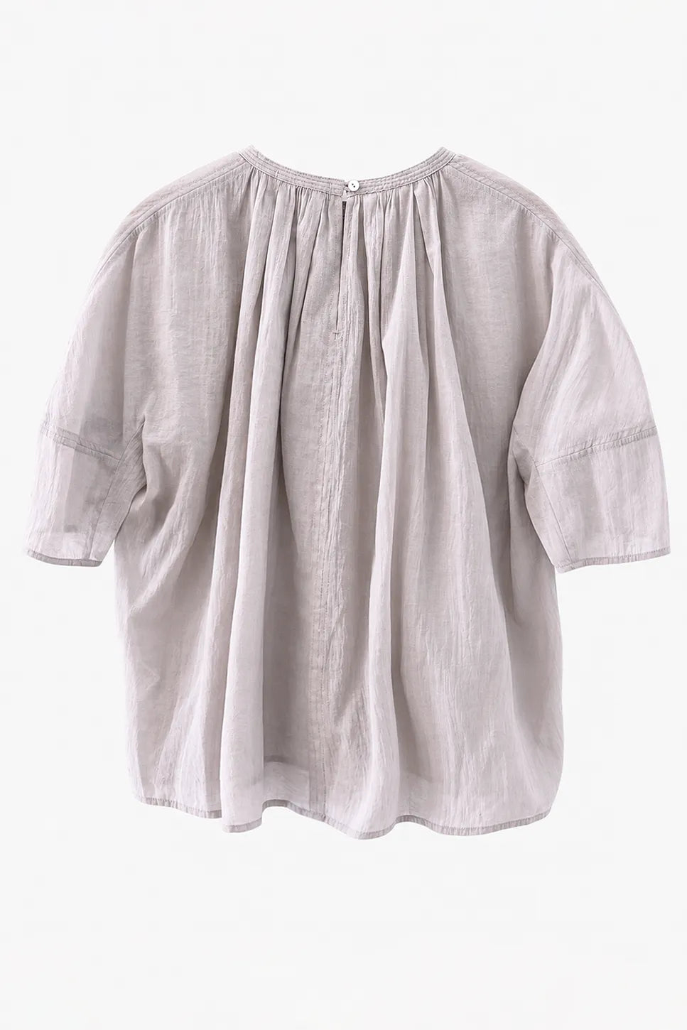 Blusa Algodon Fruncida Escote