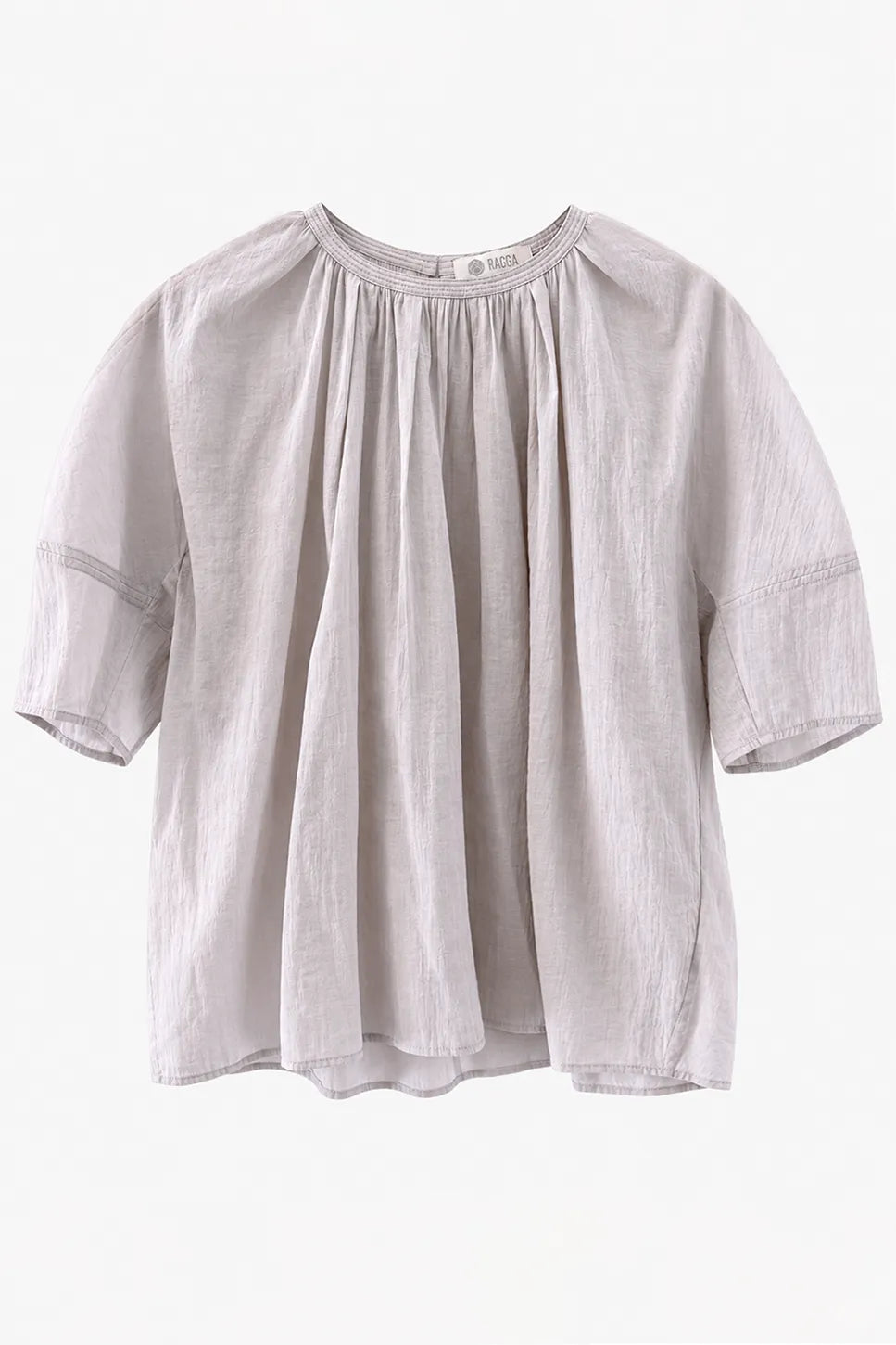 Blusa Algodon Fruncida Escote