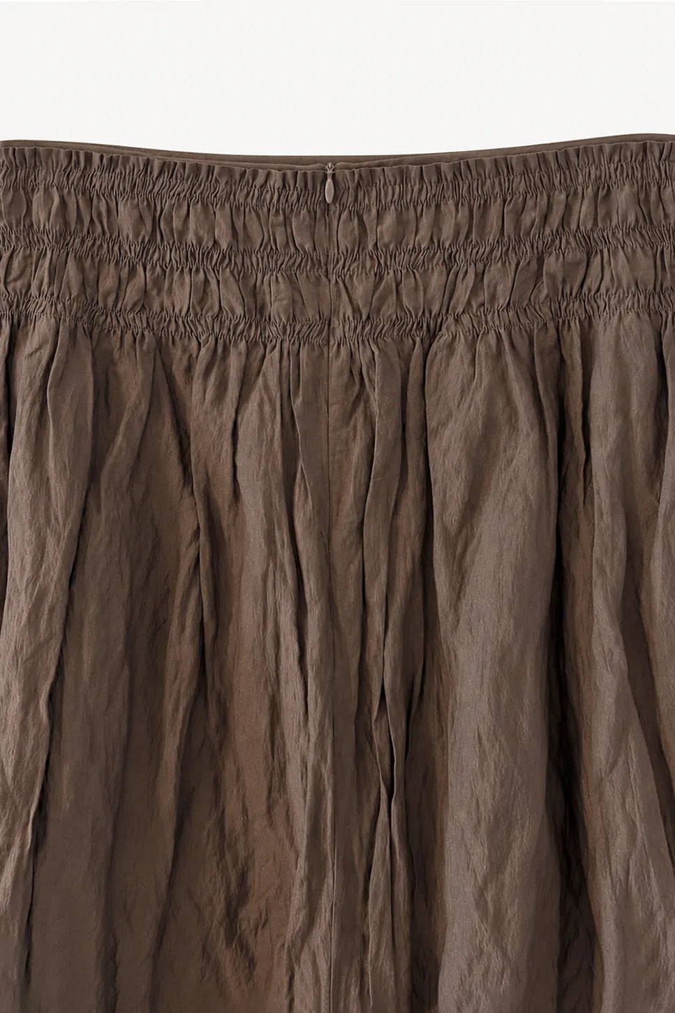 Falda Cacao Tencel Corrugado