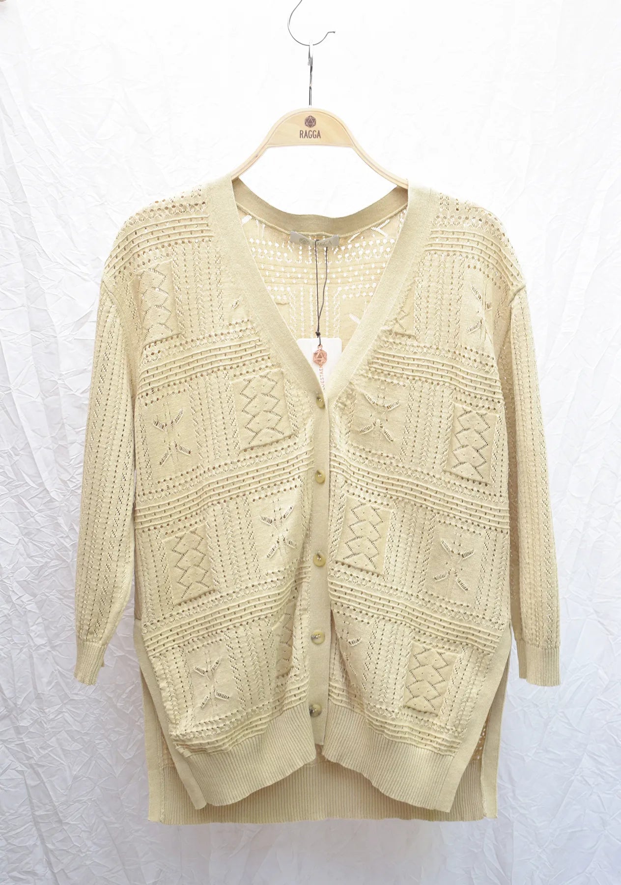 Sweater Tejido Con Diseño Geométrico