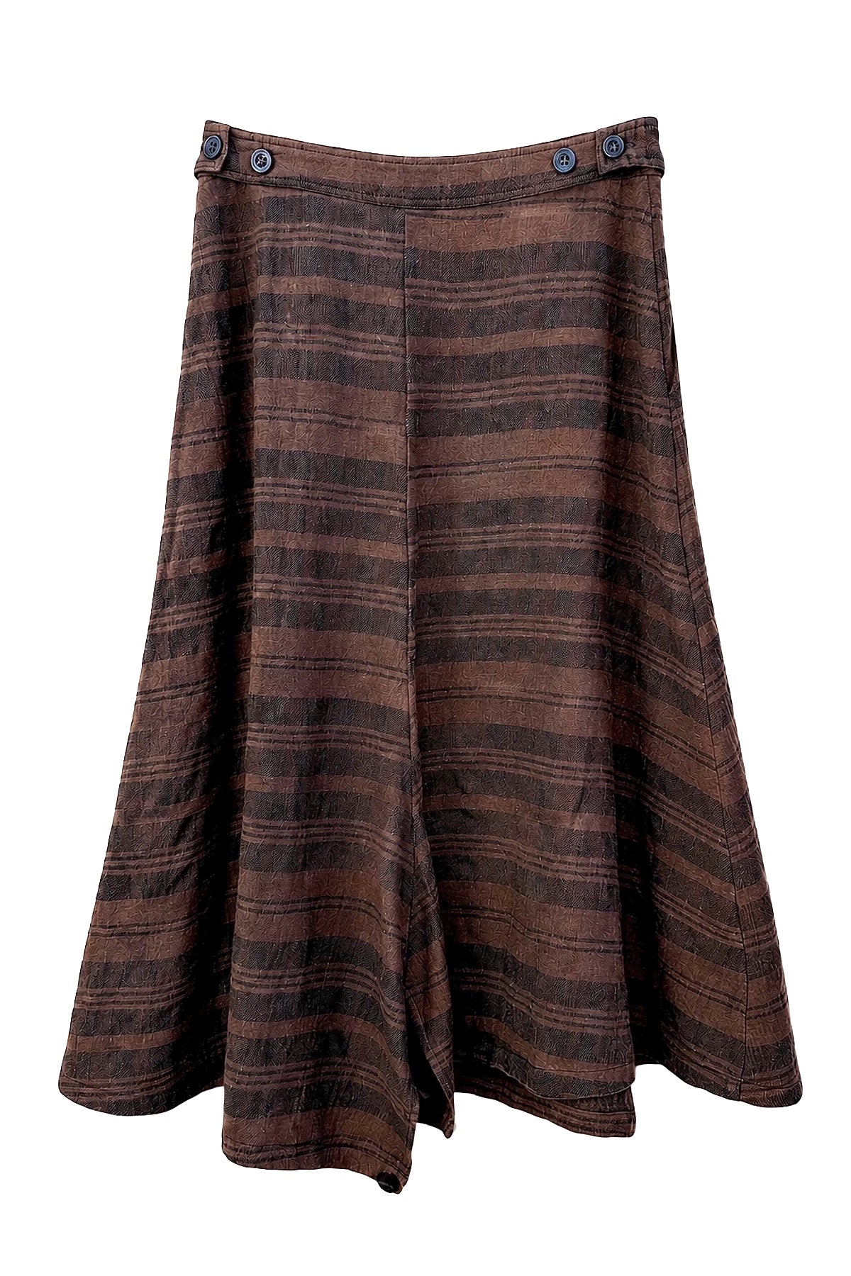 Falda Lana Tartan Cacao