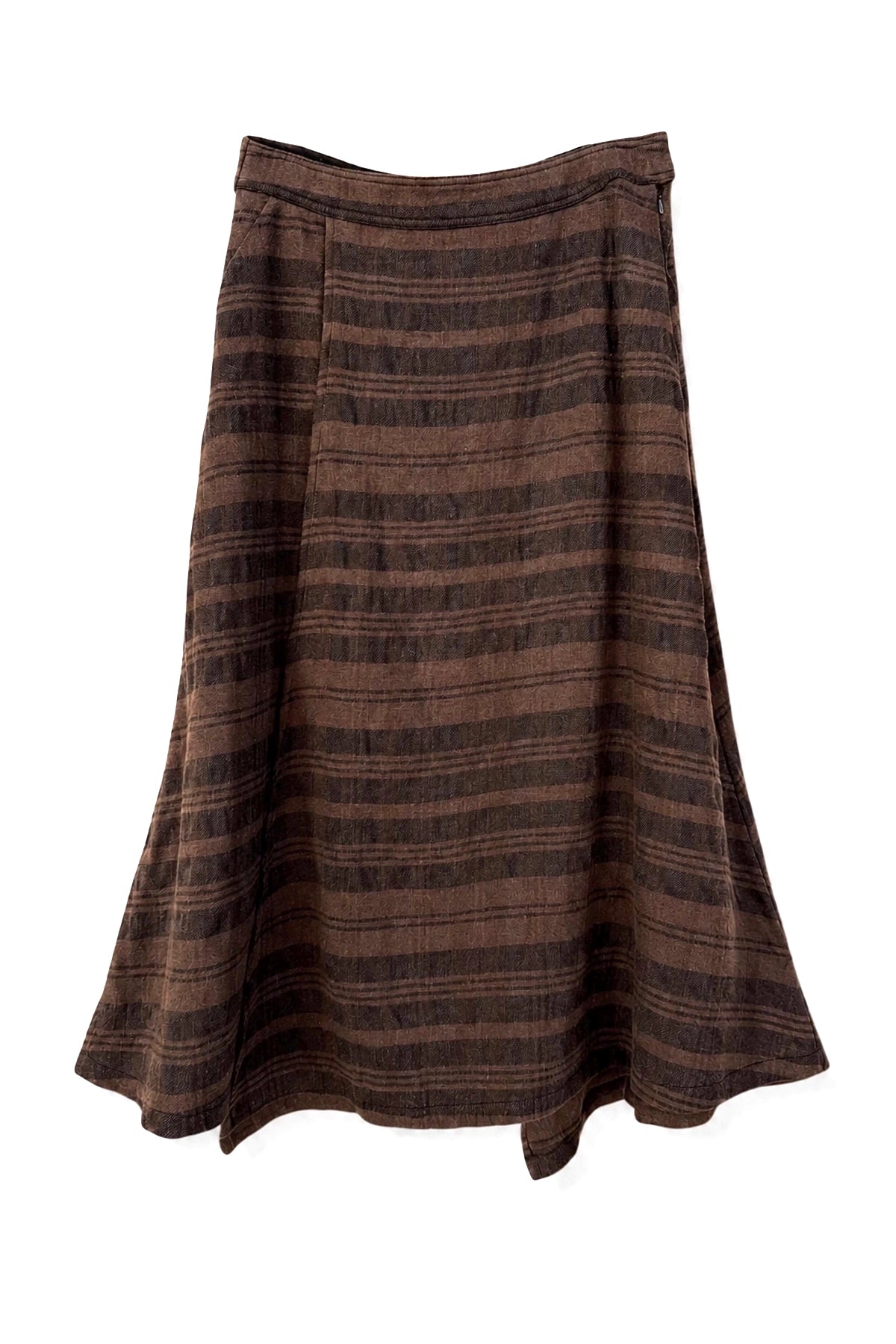 Falda Lana Tartan Cacao
