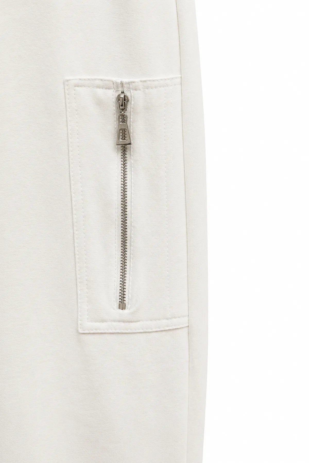 Pantalon Blanco Tiro Largo