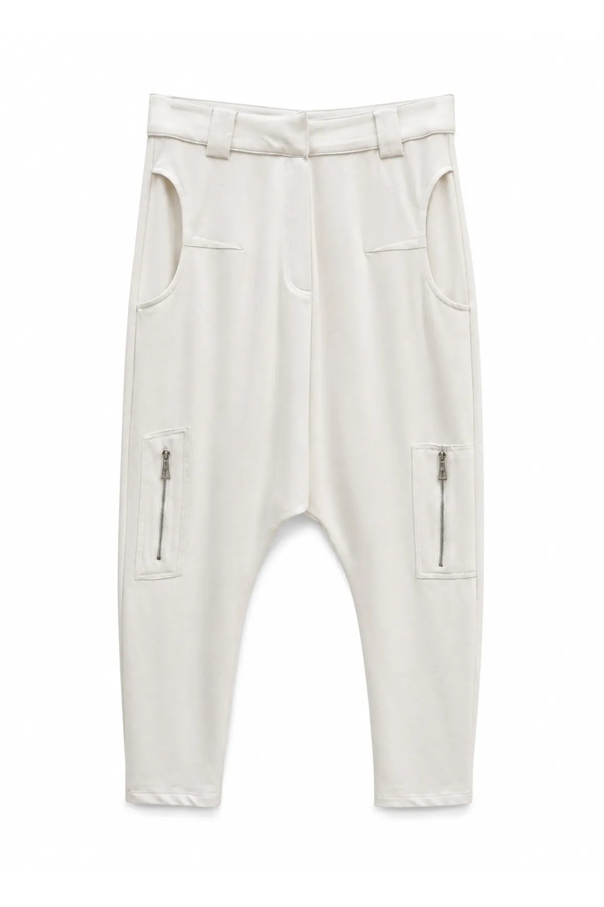 Pantalon Blanco Tiro Largo