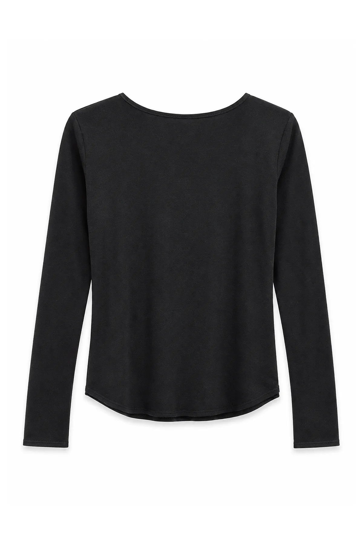 Polera Negra Algodon Bote