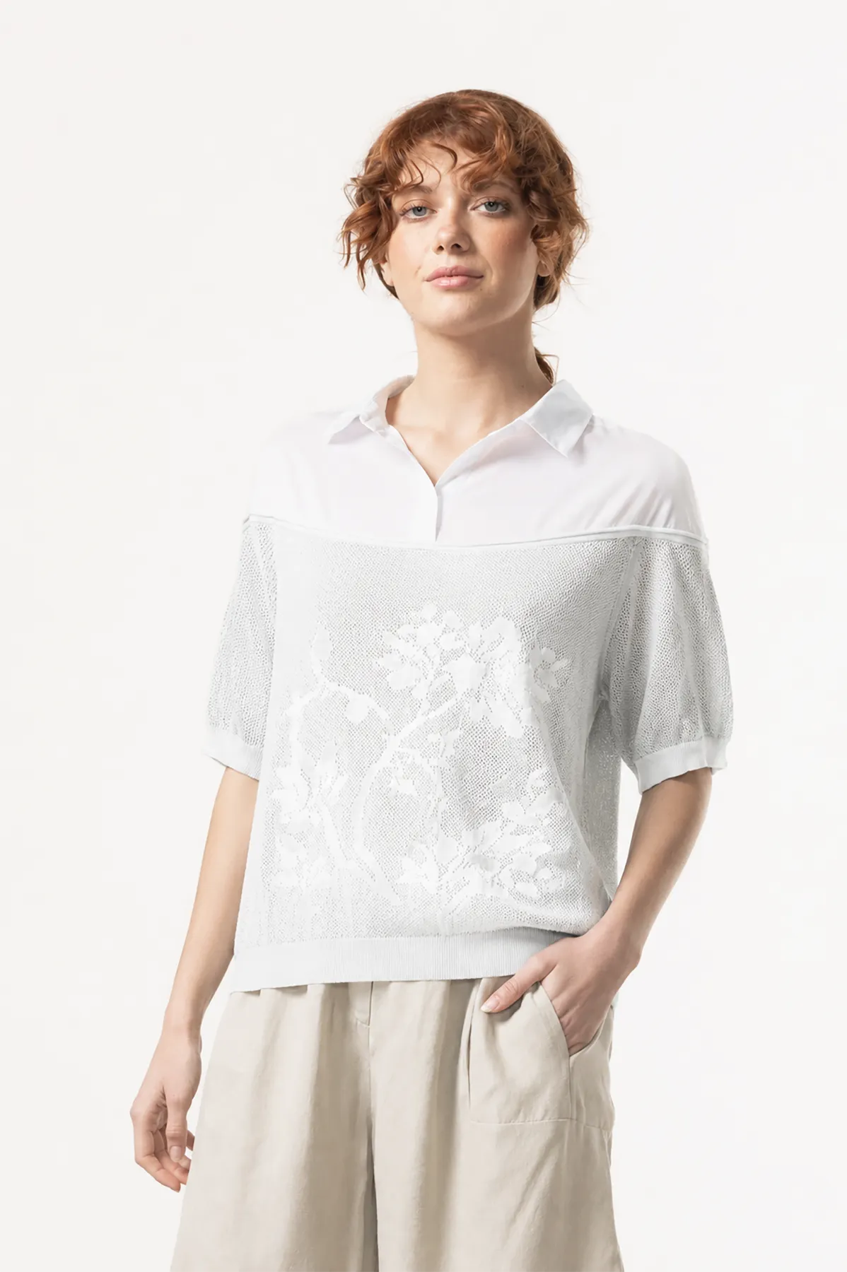 Polera Tejida Floral