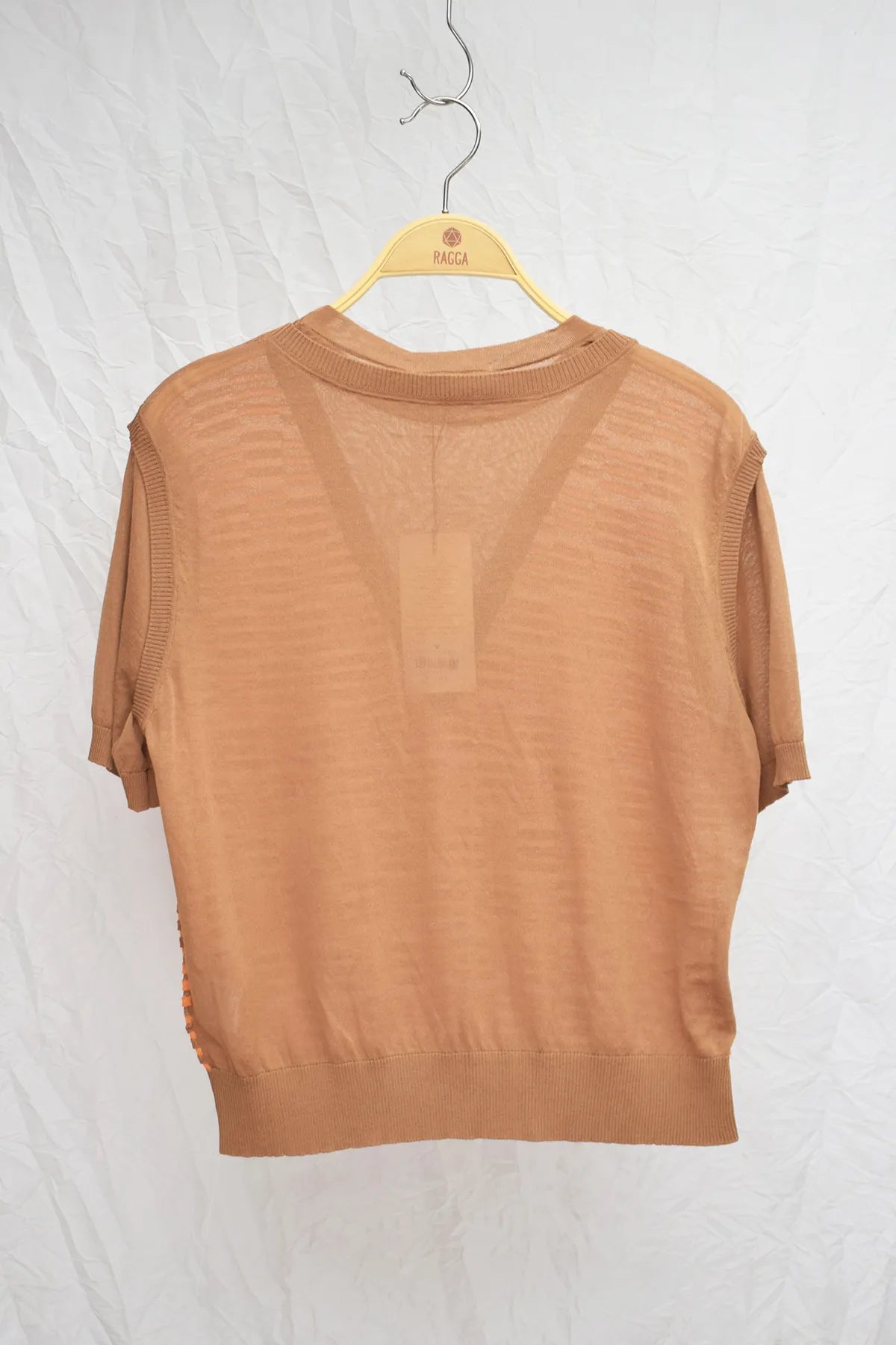 Top Tejido Cuadros Algodón