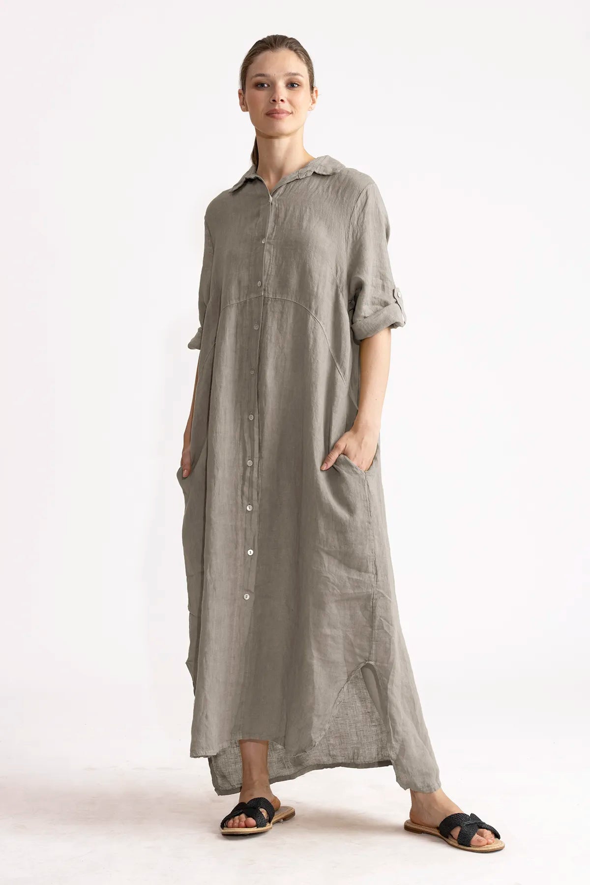 Vestido Camisero Vero Lino