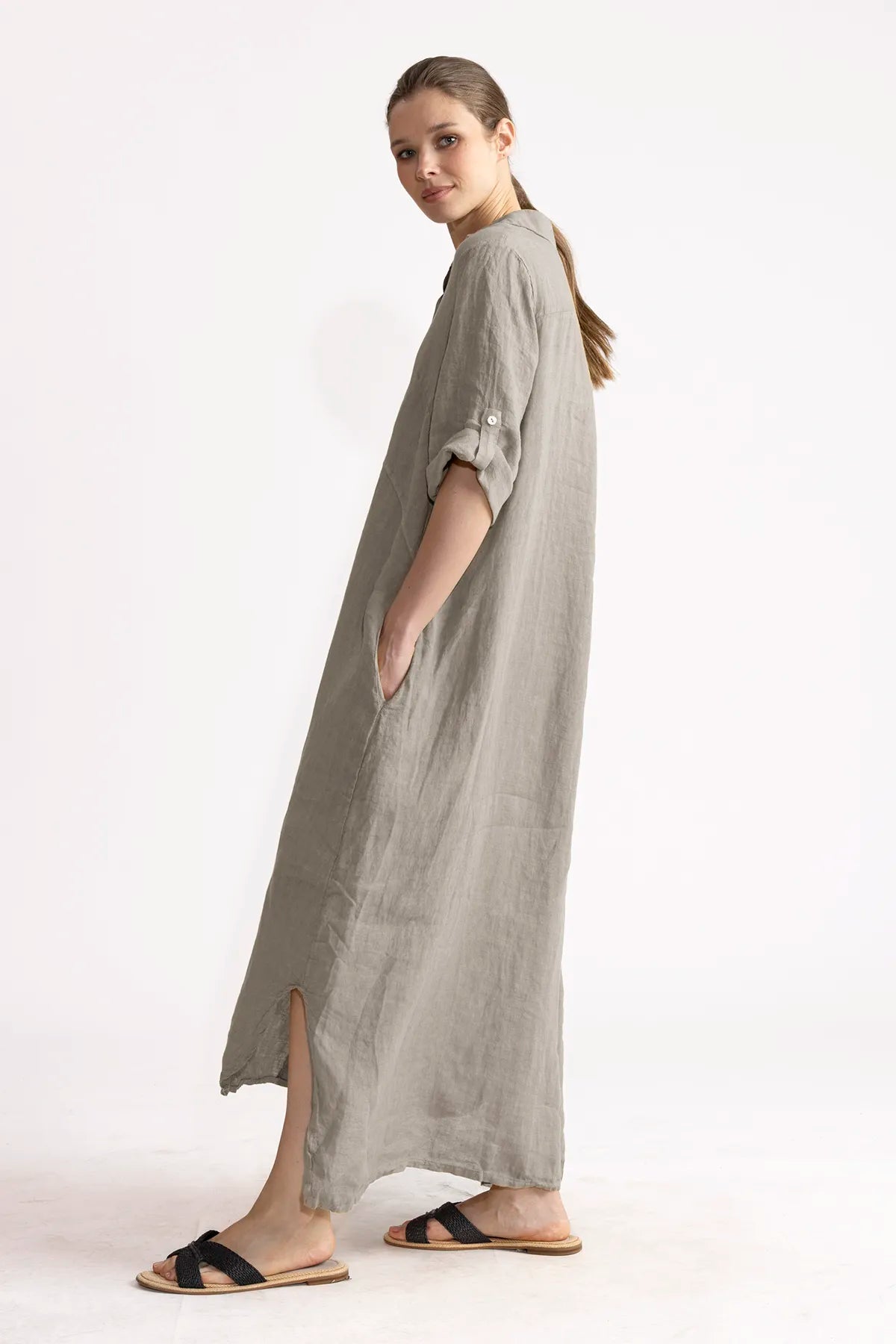 Vestido Camisero Vero Lino