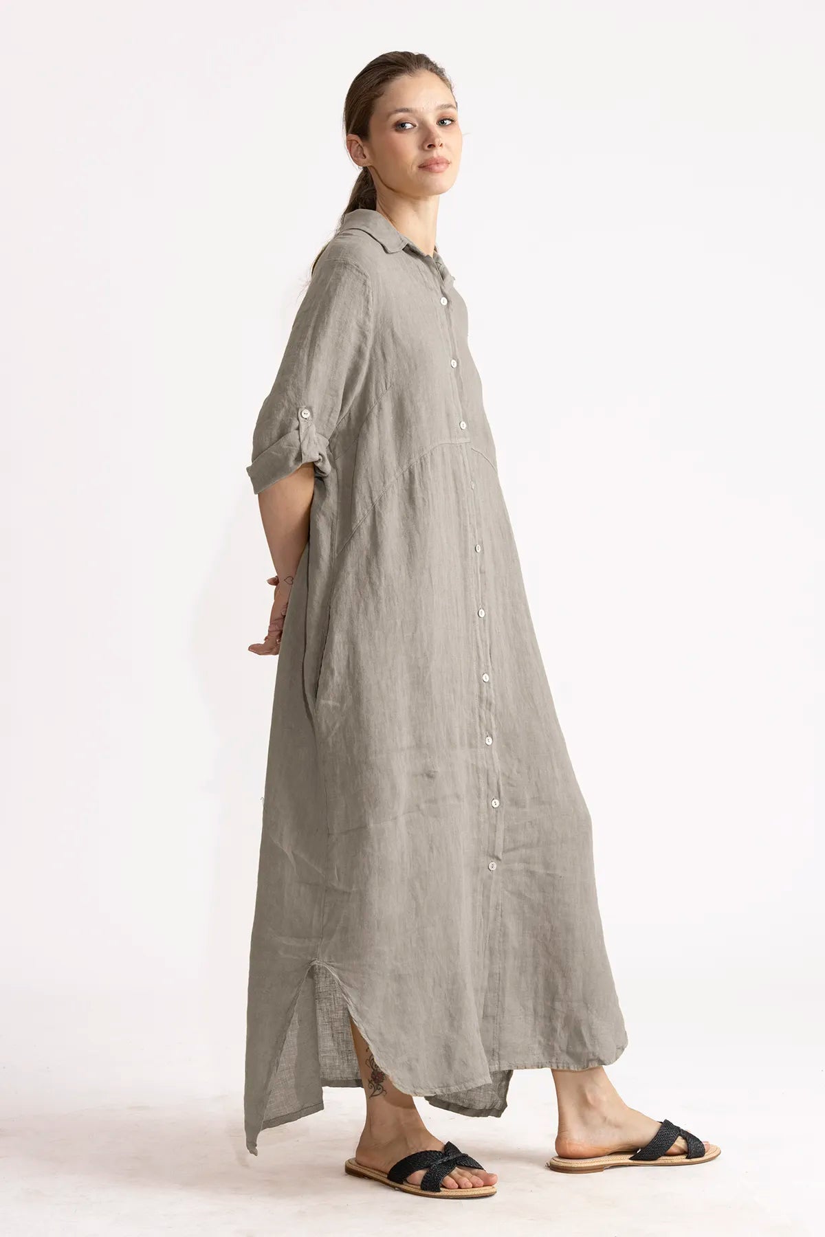 Vestido Camisero Vero Lino