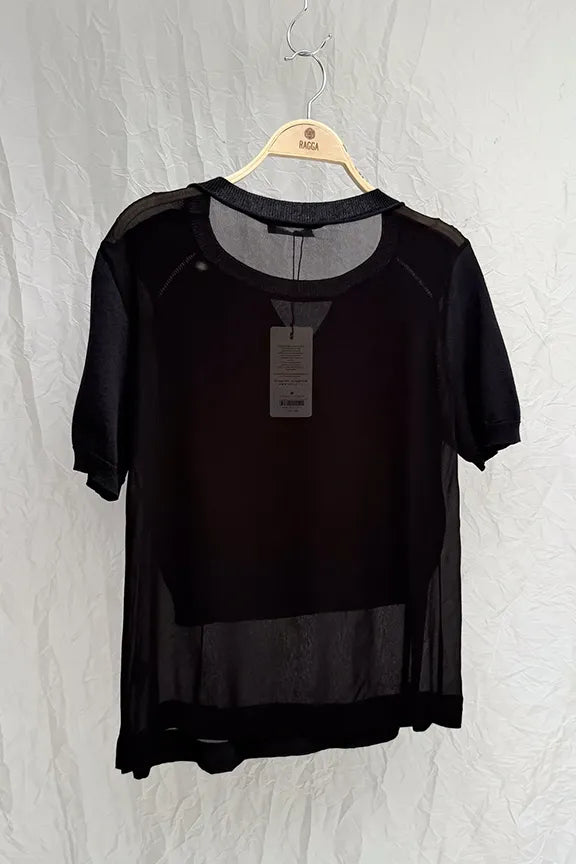 Top Negro Algodón OP-38