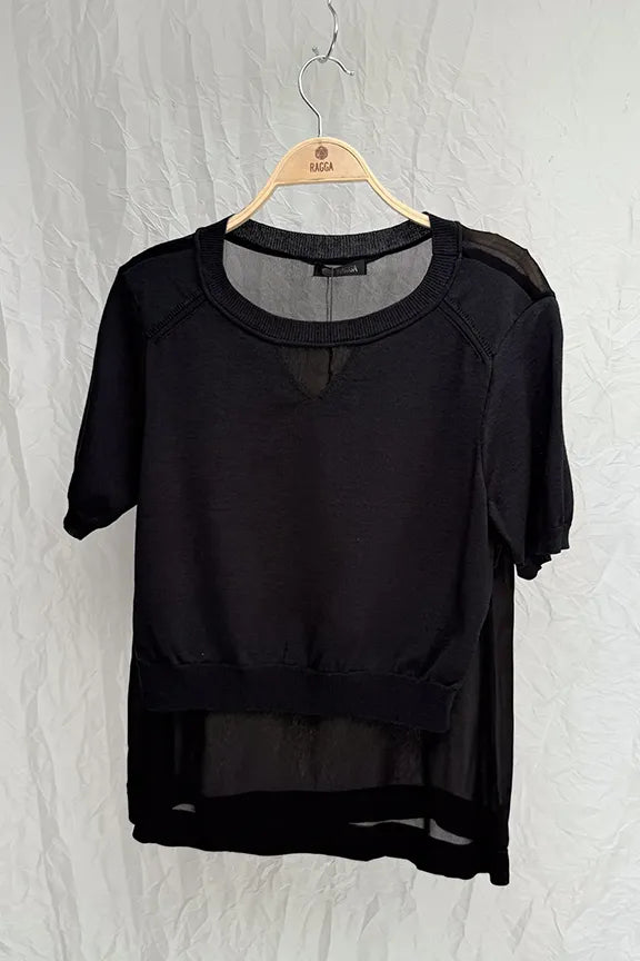 Top Negro Algodón OP-38