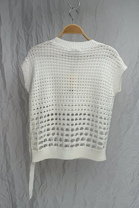 Top blanco Algodón OP-40