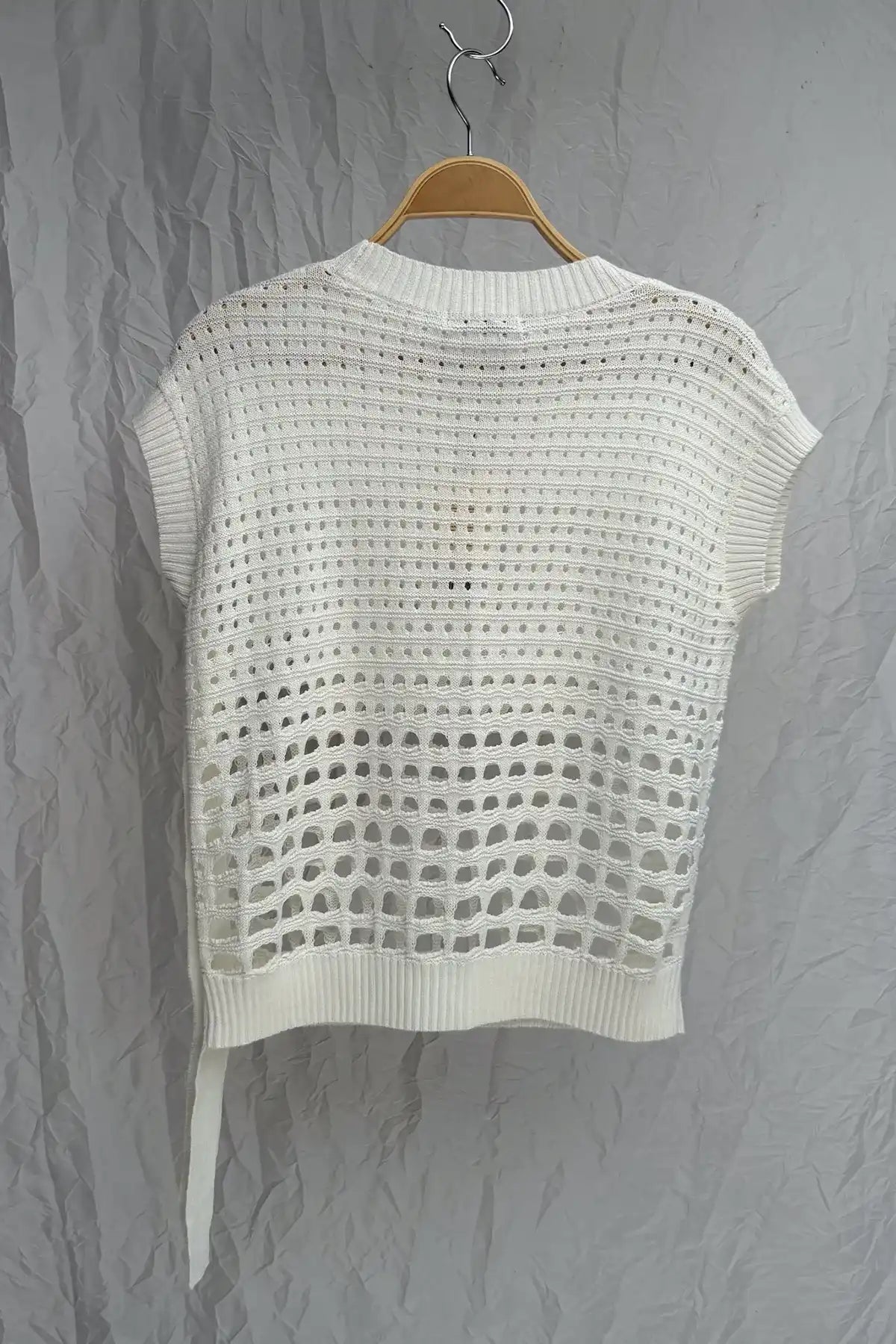 Top blanco Algodón OP-40