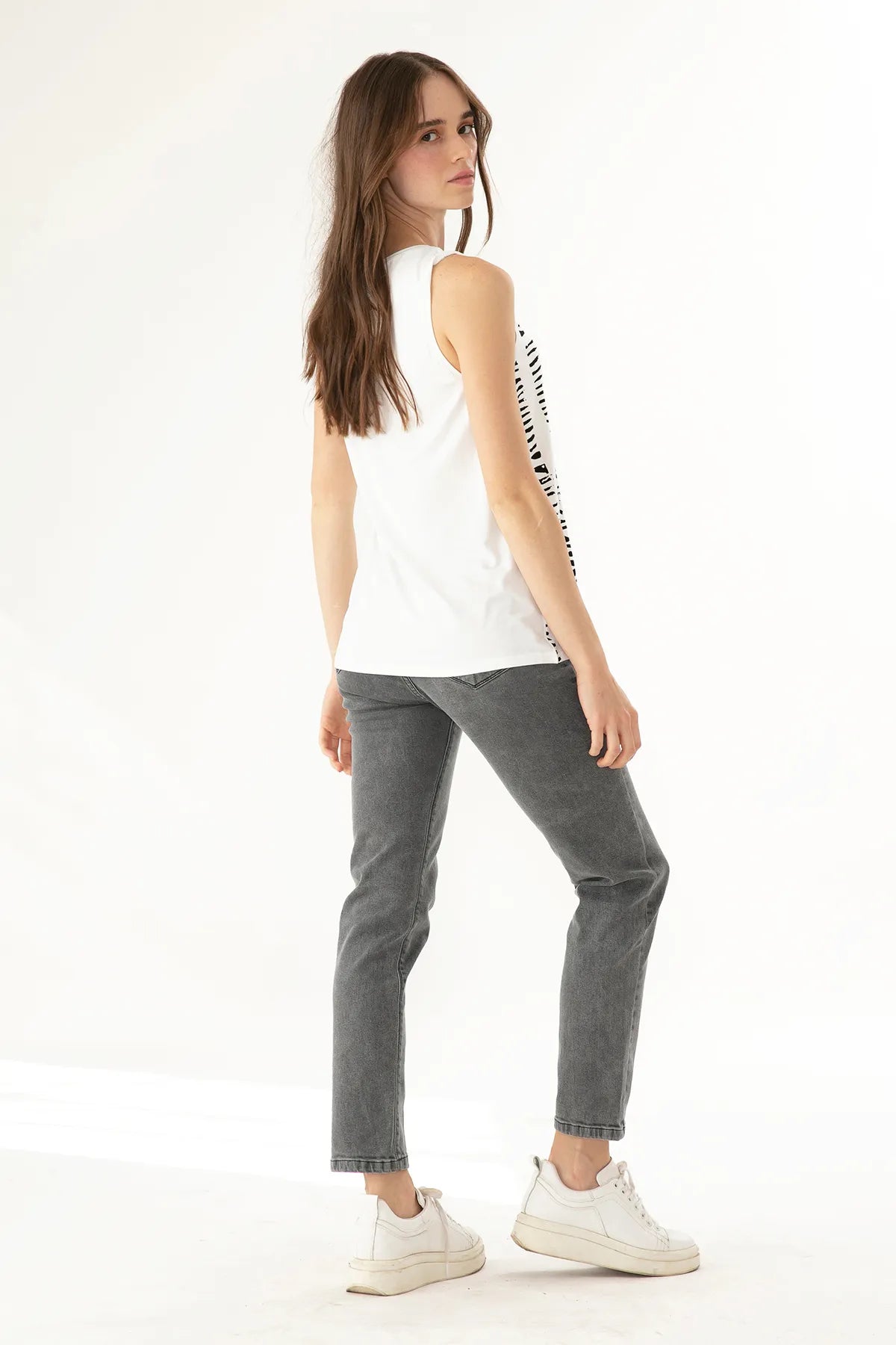 Jeans Denim Basic Exos Gris